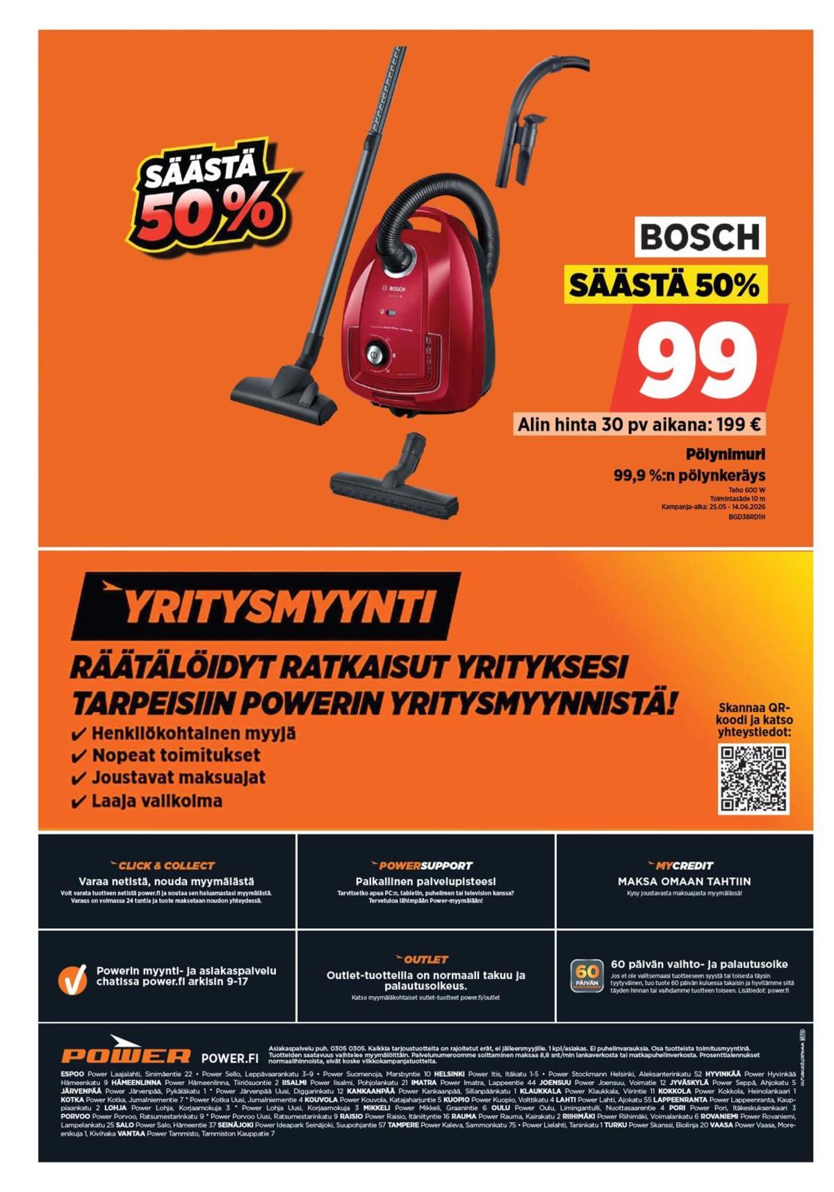 Katso ketjun Power tarjouslehti viikolta 23 sivustolla Viikkotarjoukset.fi. Löydät monia hyviä tarjouksia erilaisista tuotteista. Lue tarjouslehti täältä! Sivu 32