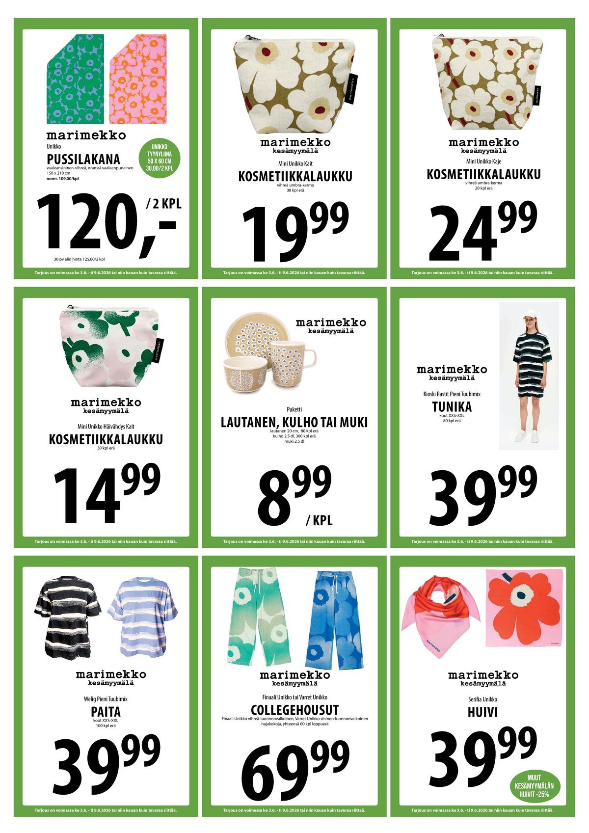 Katso ketjun Keskinen tarjouslehti viikolta 23 sivustolla Viikkotarjoukset.fi. Löydät monia hyviä tarjouksia erilaisista tuotteista. Lue tarjouslehti täältä! Sivu 13
