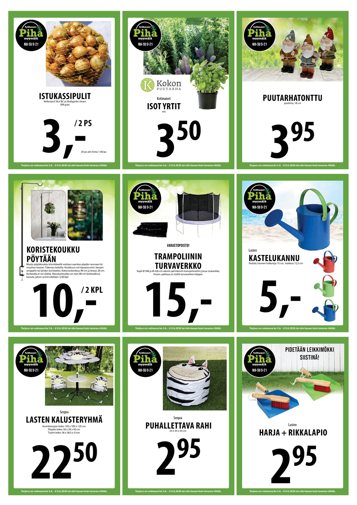 Katso ketjun Keskinen tarjouslehti viikolta 23 sivustolla Viikkotarjoukset.fi. Löydät monia hyviä tarjouksia erilaisista tuotteista. Lue tarjouslehti täältä! Sivu 27