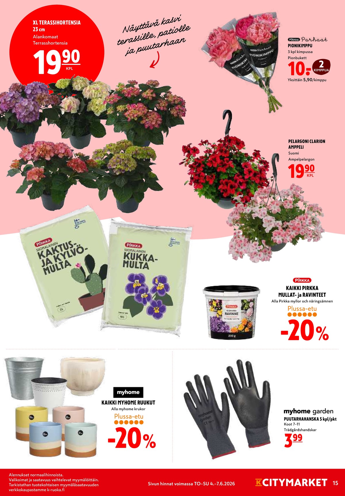 Katso ketjun K-Citymarket tarjouslehti viikolta 23 sivustolla Viikkotarjoukset.fi. Löydät monia hyviä tarjouksia erilaisista tuotteista. Lue tarjouslehti täältä! Sivu 15