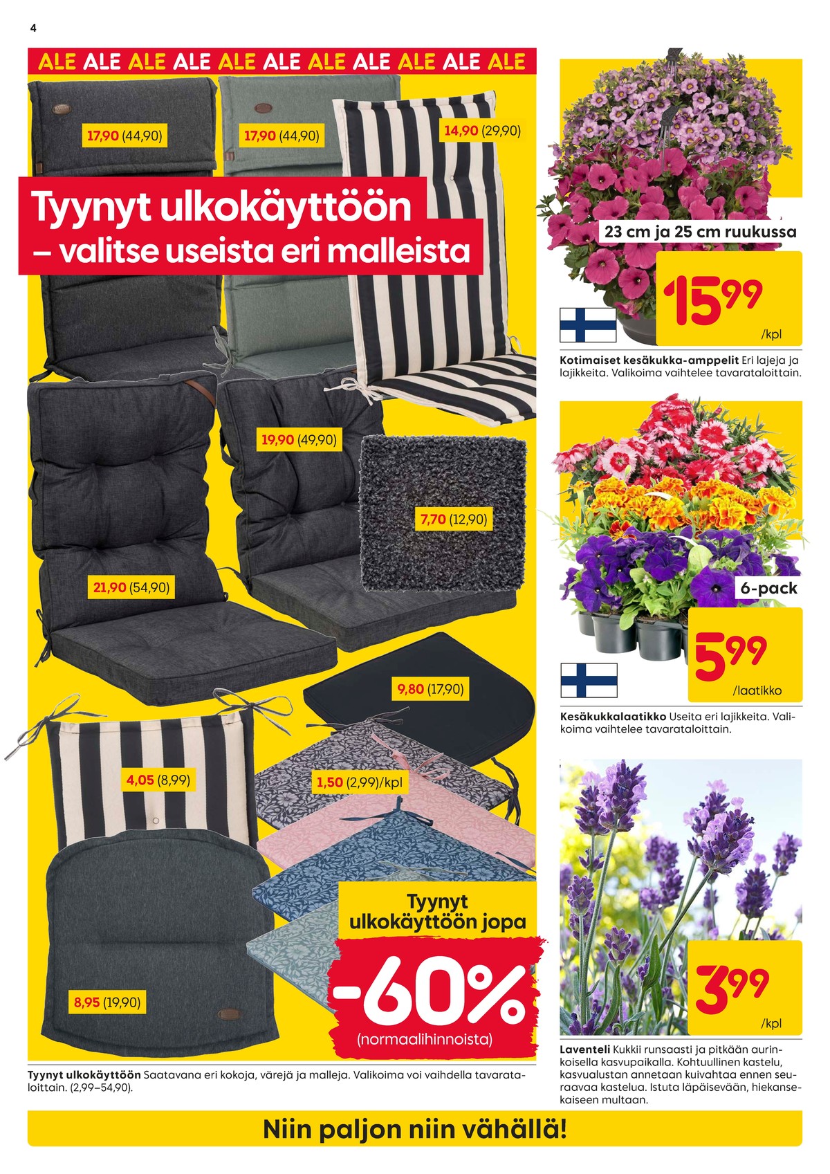 Katso ketjun Rusta tarjouslehti viikolta 24 sivustolla Viikkotarjoukset.fi. Löydät monia hyviä tarjouksia erilaisista tuotteista. Lue tarjouslehti täältä! Sivu 4