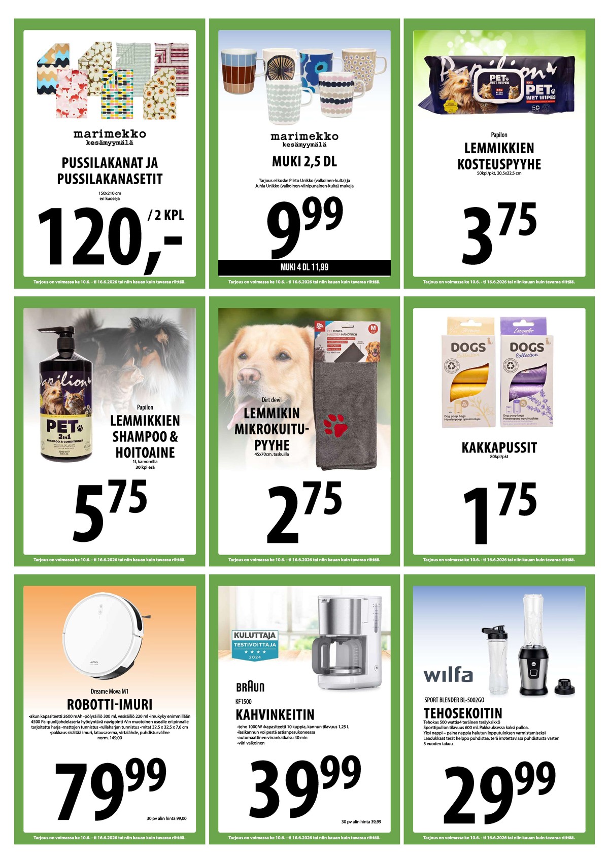 Katso ketjun Keskinen tarjouslehti viikolta 24 sivustolla Viikkotarjoukset.fi. Löydät monia hyviä tarjouksia erilaisista tuotteista. Lue tarjouslehti täältä! Sivu 13