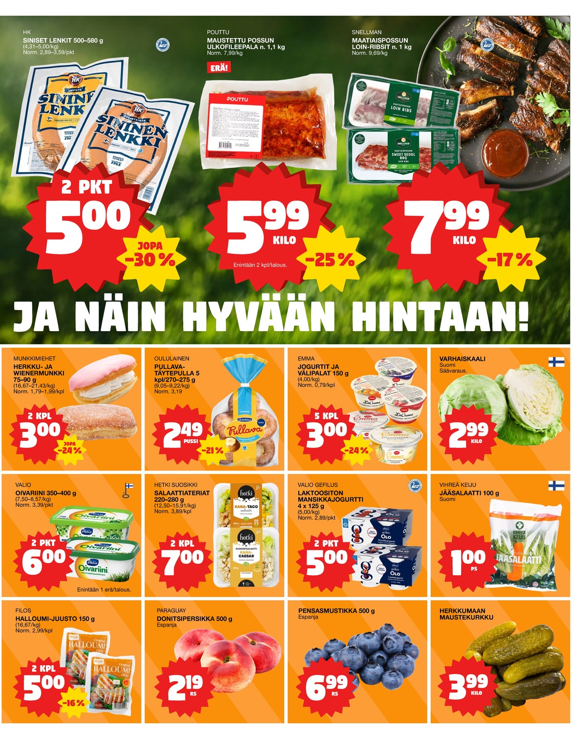 Katso ketjun Tokmanni tarjouslehti viikolta 24 sivustolla Viikkotarjoukset.fi. Löydät monia hyviä tarjouksia erilaisista tuotteista. Lue tarjouslehti täältä! Sivu 3