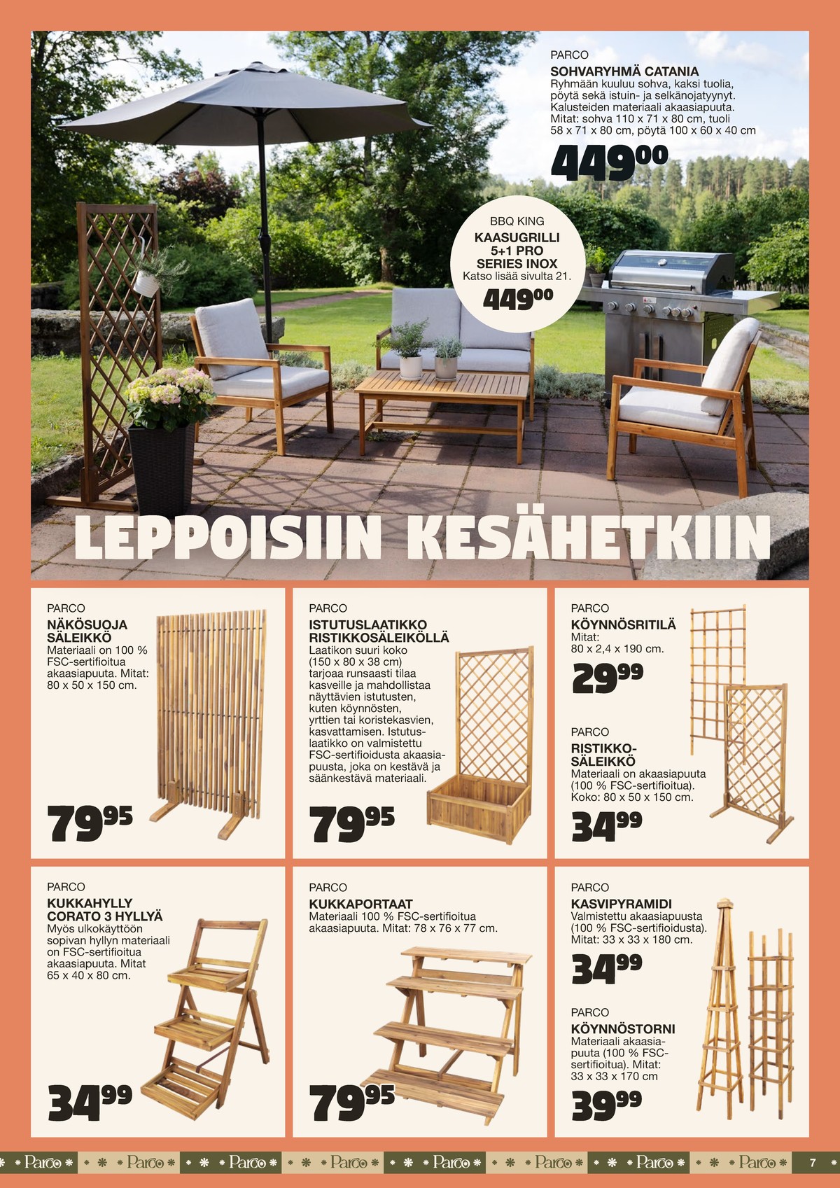 Katso ketjun Tokmanni tarjouslehti viikolta 25 sivustolla Viikkotarjoukset.fi. Löydät monia hyviä tarjouksia erilaisista tuotteista. Lue tarjouslehti täältä! Sivu 7