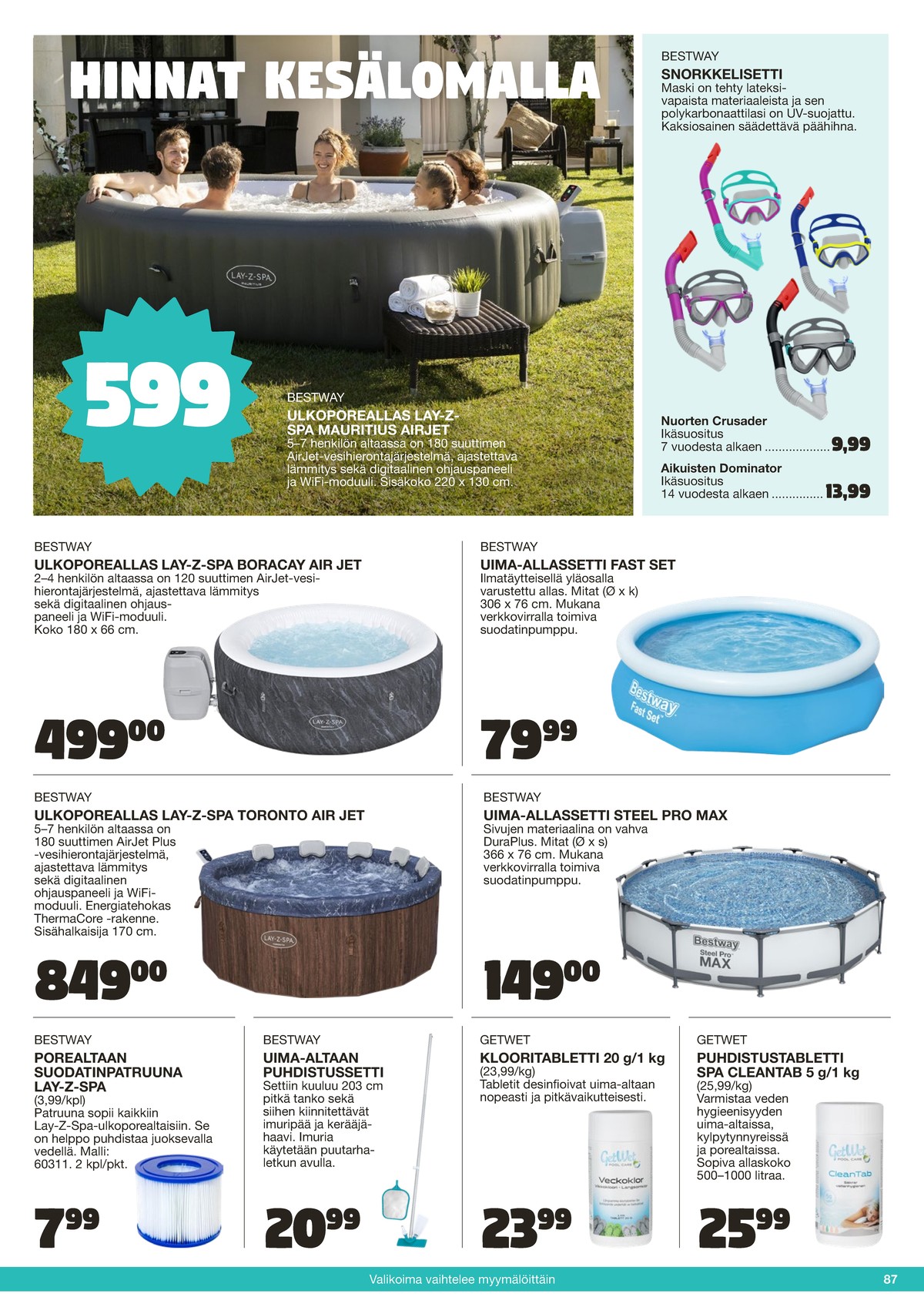 Katso ketjun Tokmanni tarjouslehti viikolta 25 sivustolla Viikkotarjoukset.fi. Löydät monia hyviä tarjouksia erilaisista tuotteista. Lue tarjouslehti täältä! Sivu 87