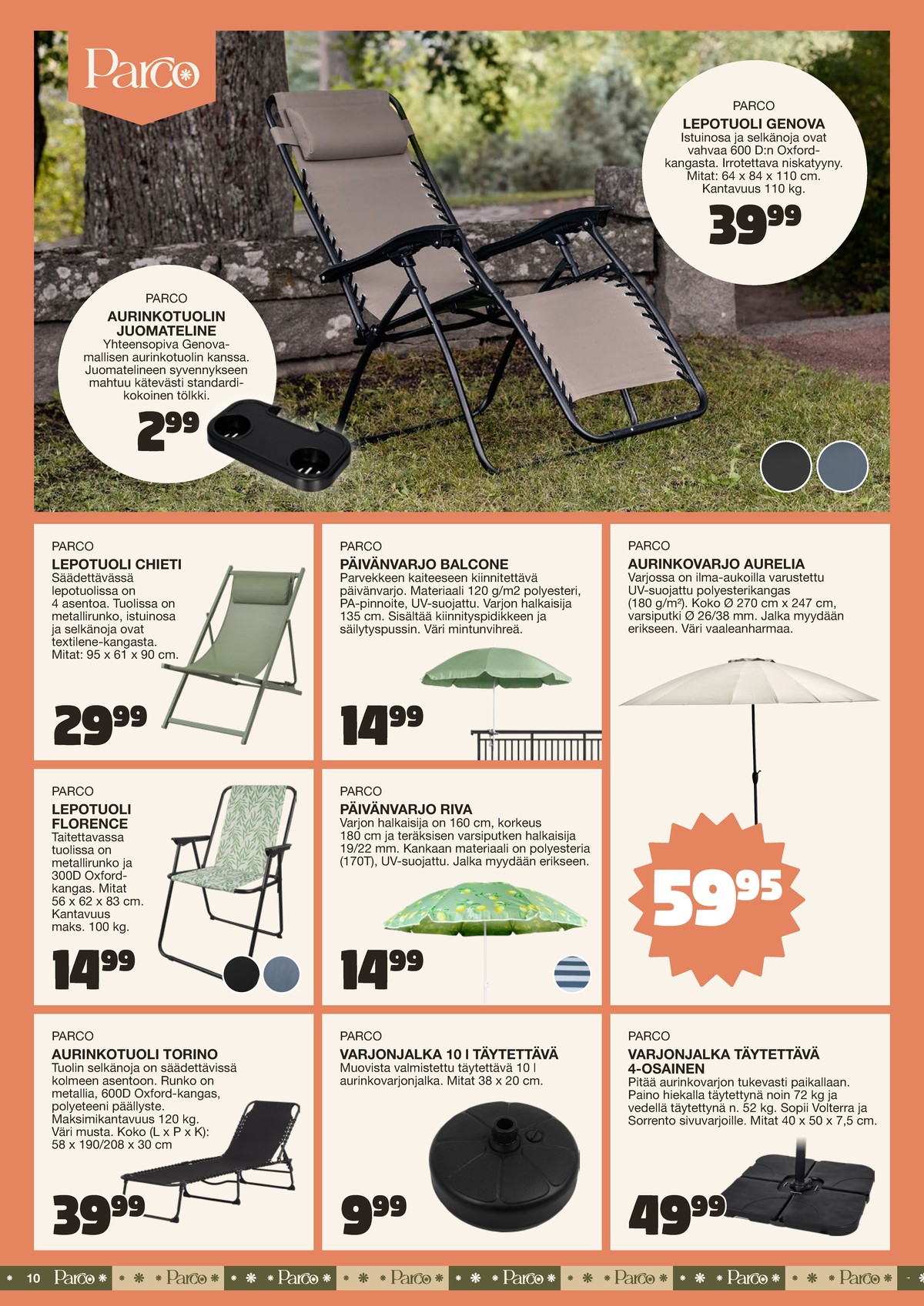 Katso ketjun Tokmanni tarjouslehti viikolta 25 sivustolla Viikkotarjoukset.fi. Löydät monia hyviä tarjouksia erilaisista tuotteista. Lue tarjouslehti täältä! Sivu 10