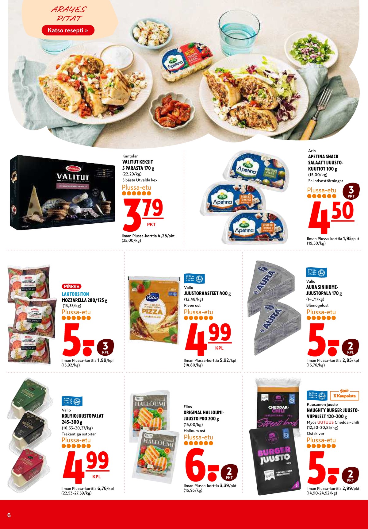 Katso ketjun K-Citymarket tarjouslehti viikolta 25 sivustolla Viikkotarjoukset.fi. Löydät monia hyviä tarjouksia erilaisista tuotteista. Lue tarjouslehti täältä! Sivu 6