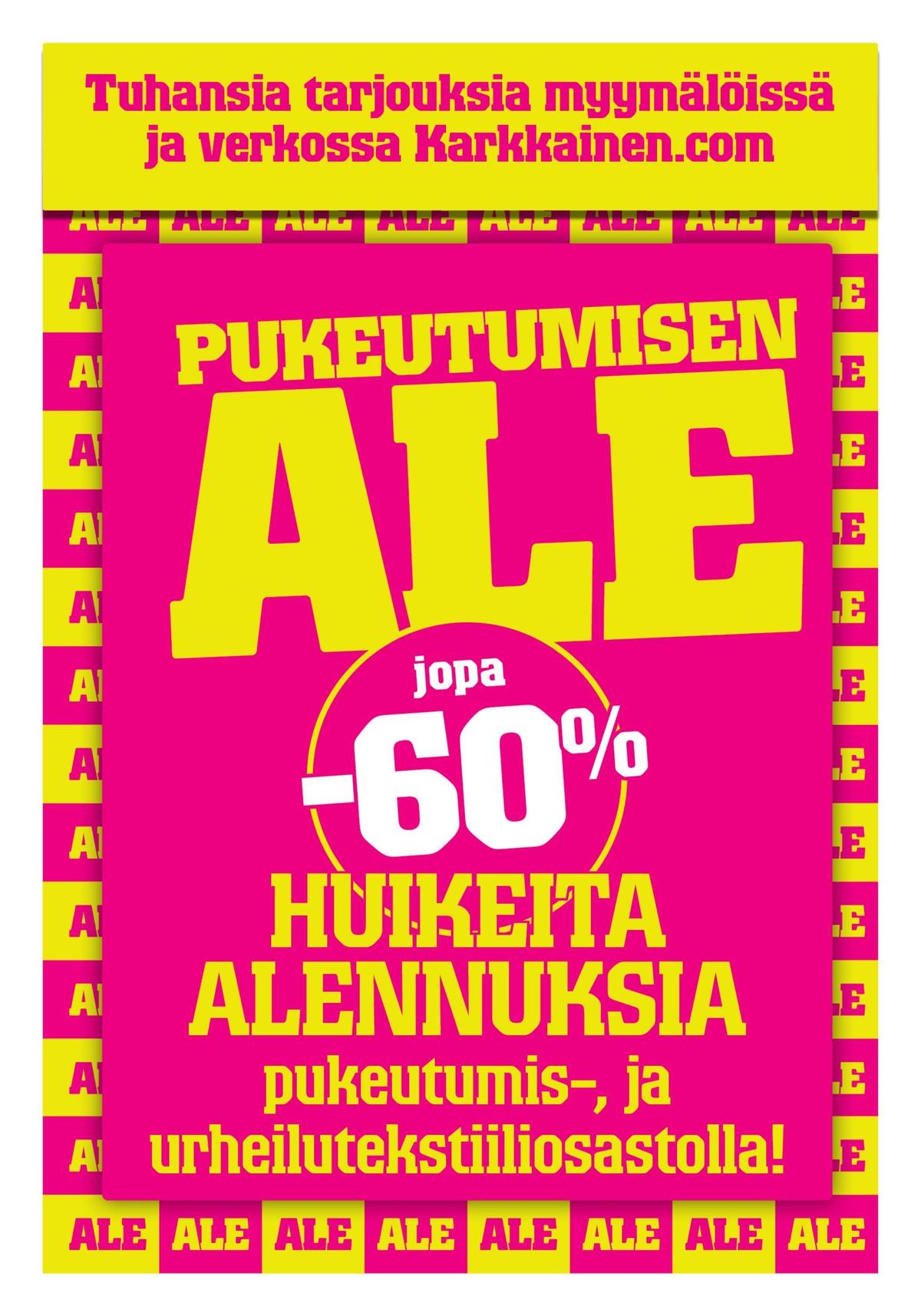 Katso ketjun Kärkkäinen tarjouslehti viikolta 27 sivustolla Viikkotarjoukset.fi. Löydät monia hyviä tarjouksia erilaisista tuotteista. Lue tarjouslehti täältä! Sivu 6