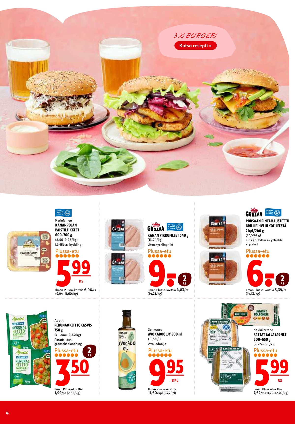 Katso ketjun K-Citymarket tarjouslehti viikolta 27 sivustolla Viikkotarjoukset.fi. Löydät monia hyviä tarjouksia erilaisista tuotteista. Lue tarjouslehti täältä! Sivu 4