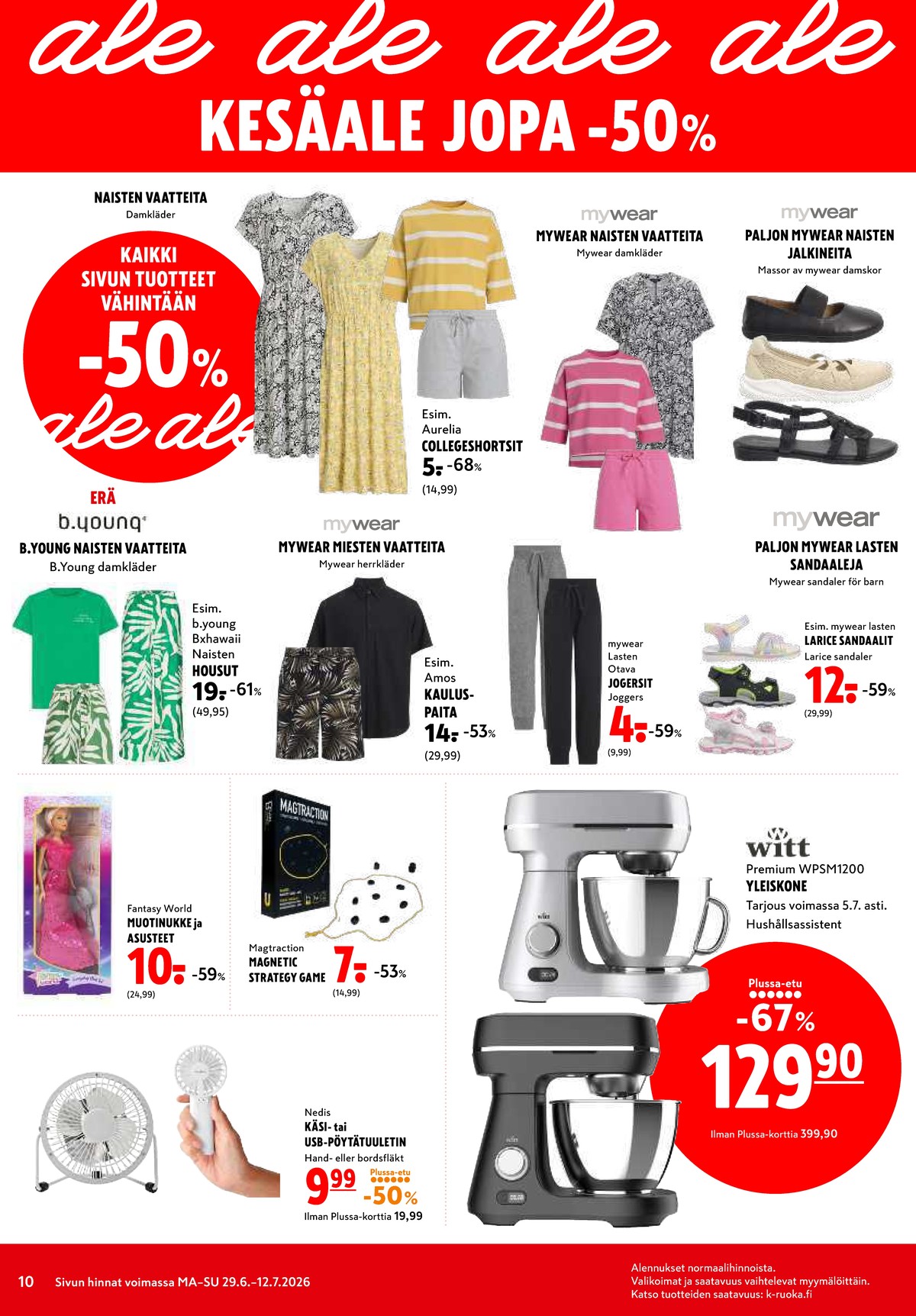Katso ketjun K-Citymarket tarjouslehti viikolta 27 sivustolla Viikkotarjoukset.fi. Löydät monia hyviä tarjouksia erilaisista tuotteista. Lue tarjouslehti täältä! Sivu 10