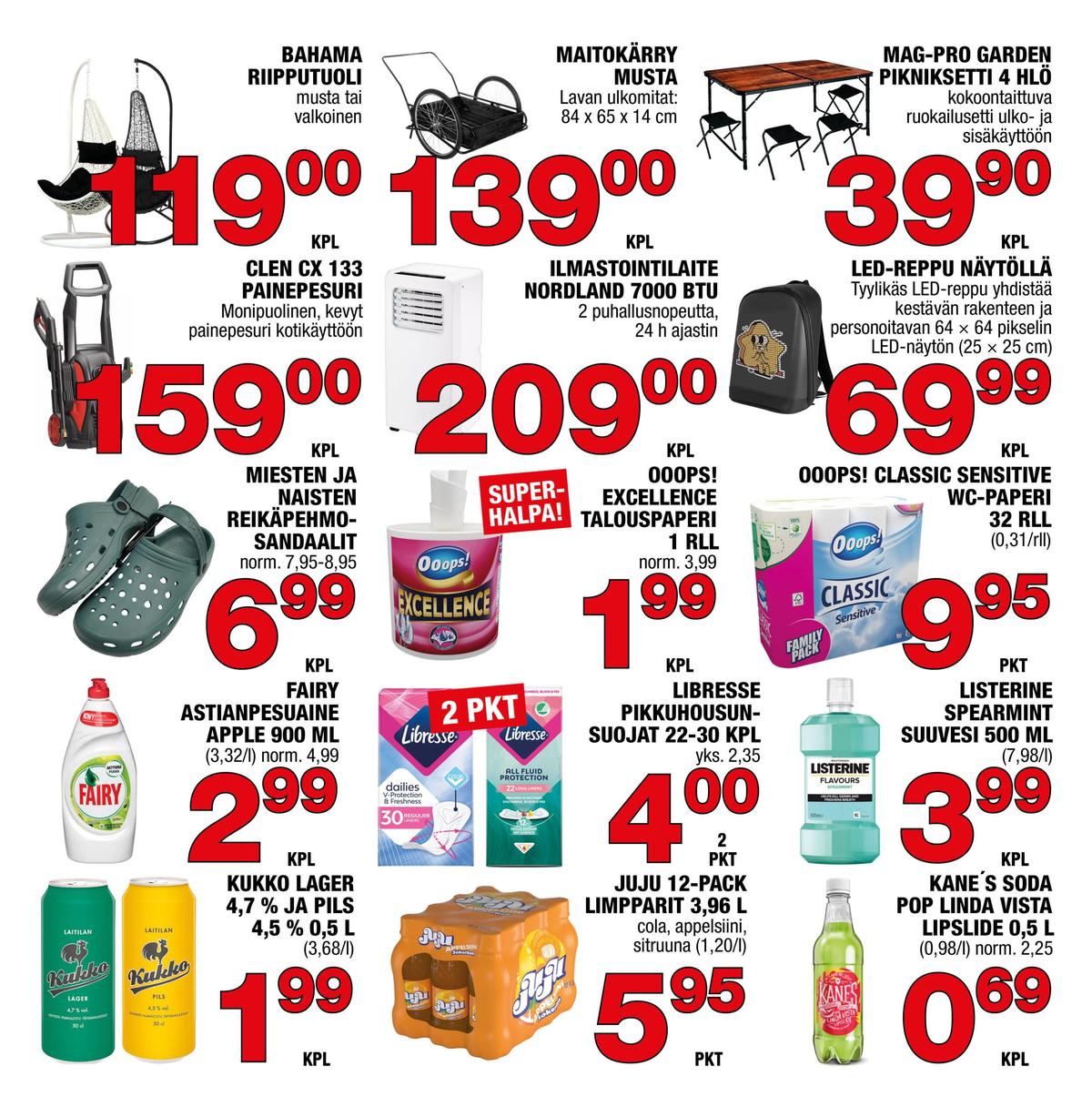 Katso ketjun Säästömarket tarjouslehti viikolta 27 sivustolla Viikkotarjoukset.fi. Löydät monia hyviä tarjouksia erilaisista tuotteista. Lue tarjouslehti täältä! Sivu 1