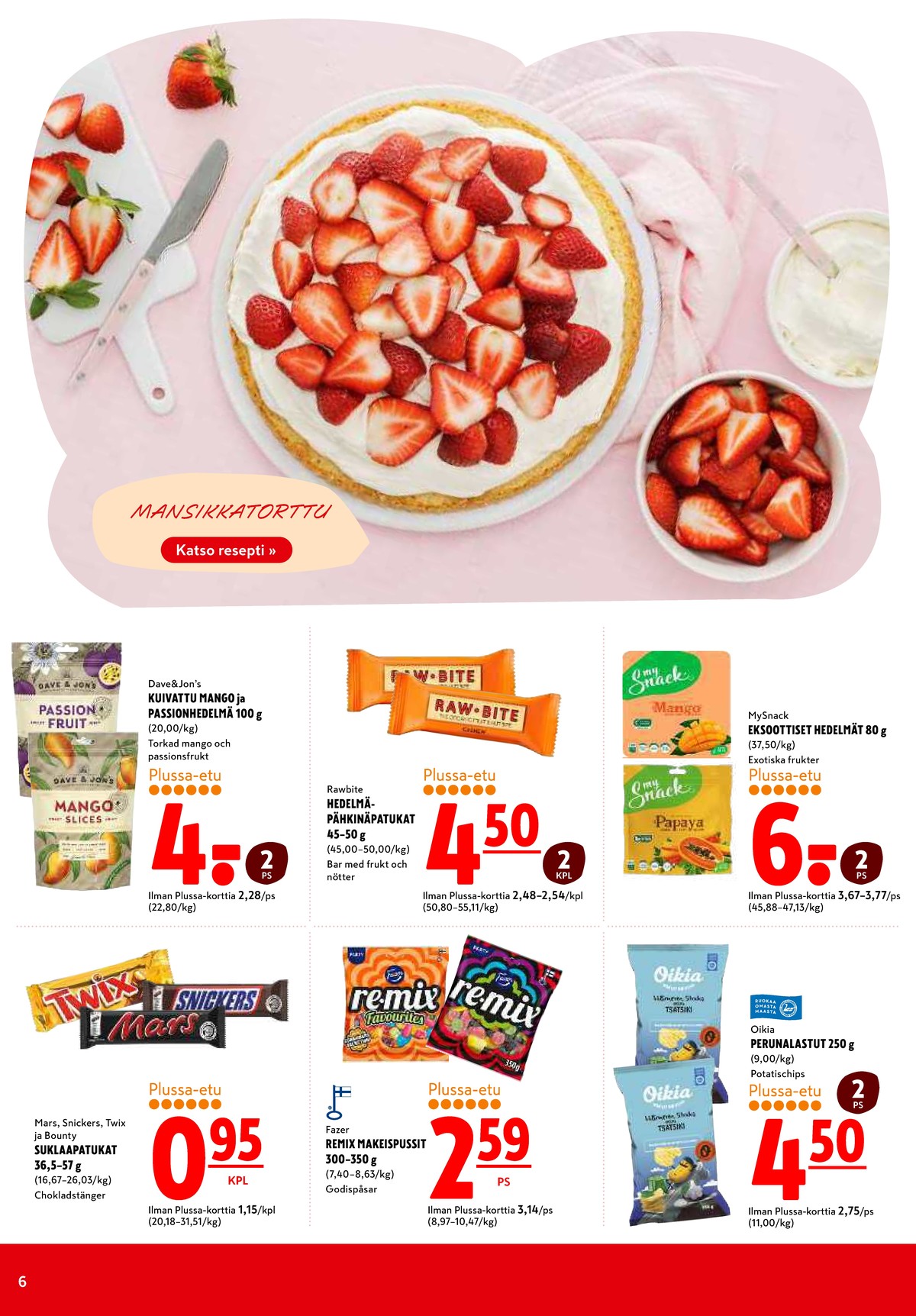 Katso ketjun K-Citymarket tarjouslehti viikolta 28 sivustolla Viikkotarjoukset.fi. Löydät monia hyviä tarjouksia erilaisista tuotteista. Lue tarjouslehti täältä! Sivu 6