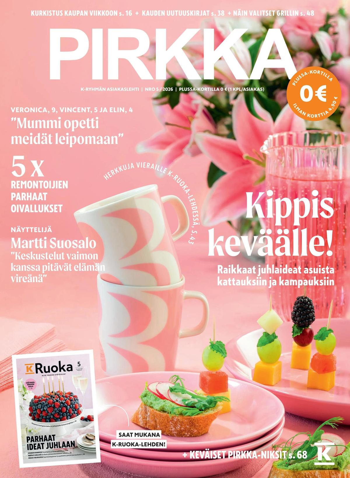 Katso ketjun Pirkka tarjouslehti viikolta 29 sivustolla Viikkotarjoukset.fi. Löydät monia hyviä tarjouksia erilaisista tuotteista. Lue tarjouslehti täältä! Sivu 1