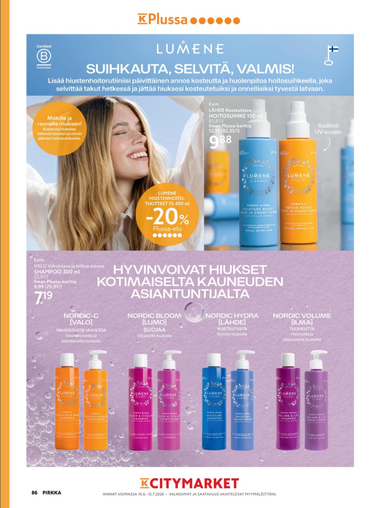 Katso ketjun Pirkka tarjouslehti viikolta 29 sivustolla Viikkotarjoukset.fi. Löydät monia hyviä tarjouksia erilaisista tuotteista. Lue tarjouslehti täältä! Sivu 86