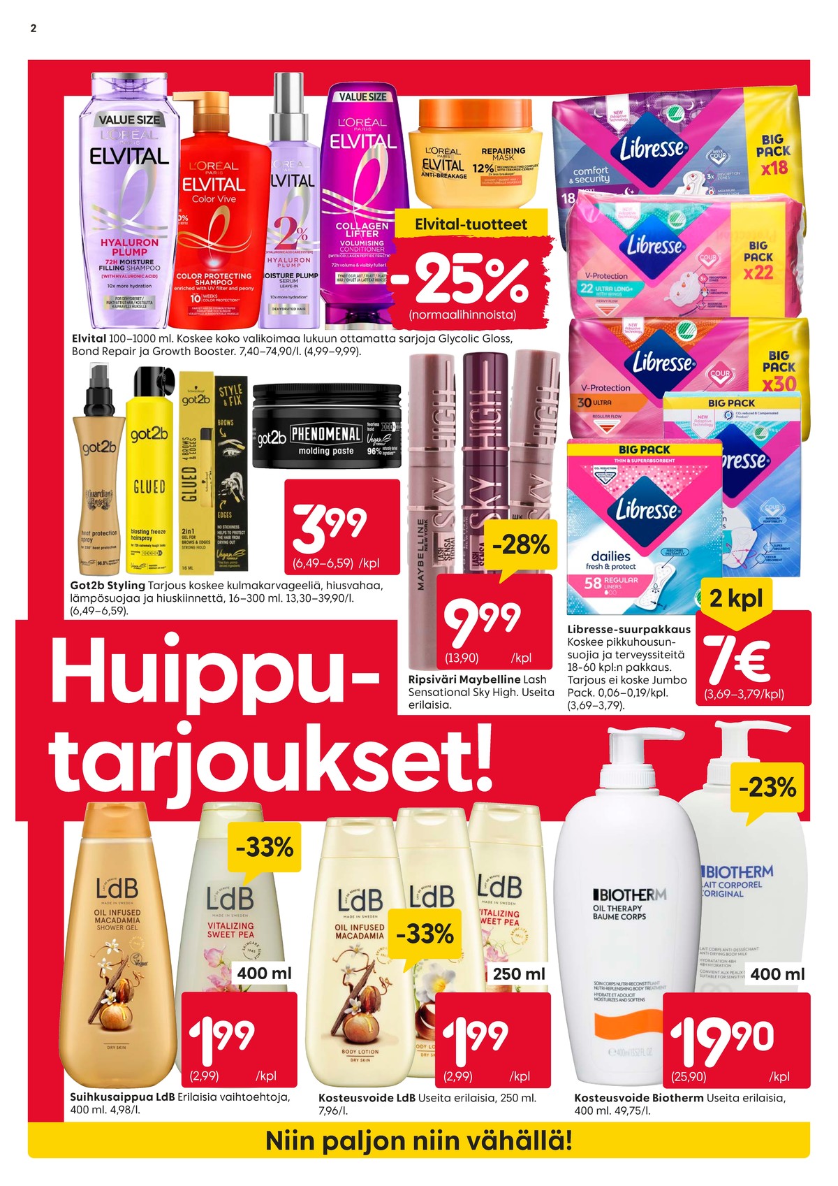 Katso ketjun Rusta tarjouslehti viikolta 29 sivustolla Viikkotarjoukset.fi. Löydät monia hyviä tarjouksia erilaisista tuotteista. Lue tarjouslehti täältä! Sivu 2
