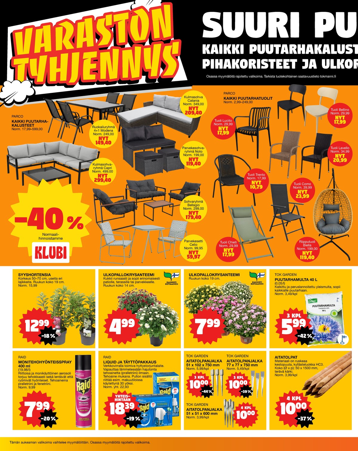 Katso ketjun Tokmanni tarjouslehti viikolta 29 sivustolla Viikkotarjoukset.fi. Löydät monia hyviä tarjouksia erilaisista tuotteista. Lue tarjouslehti täältä! Sivu 2