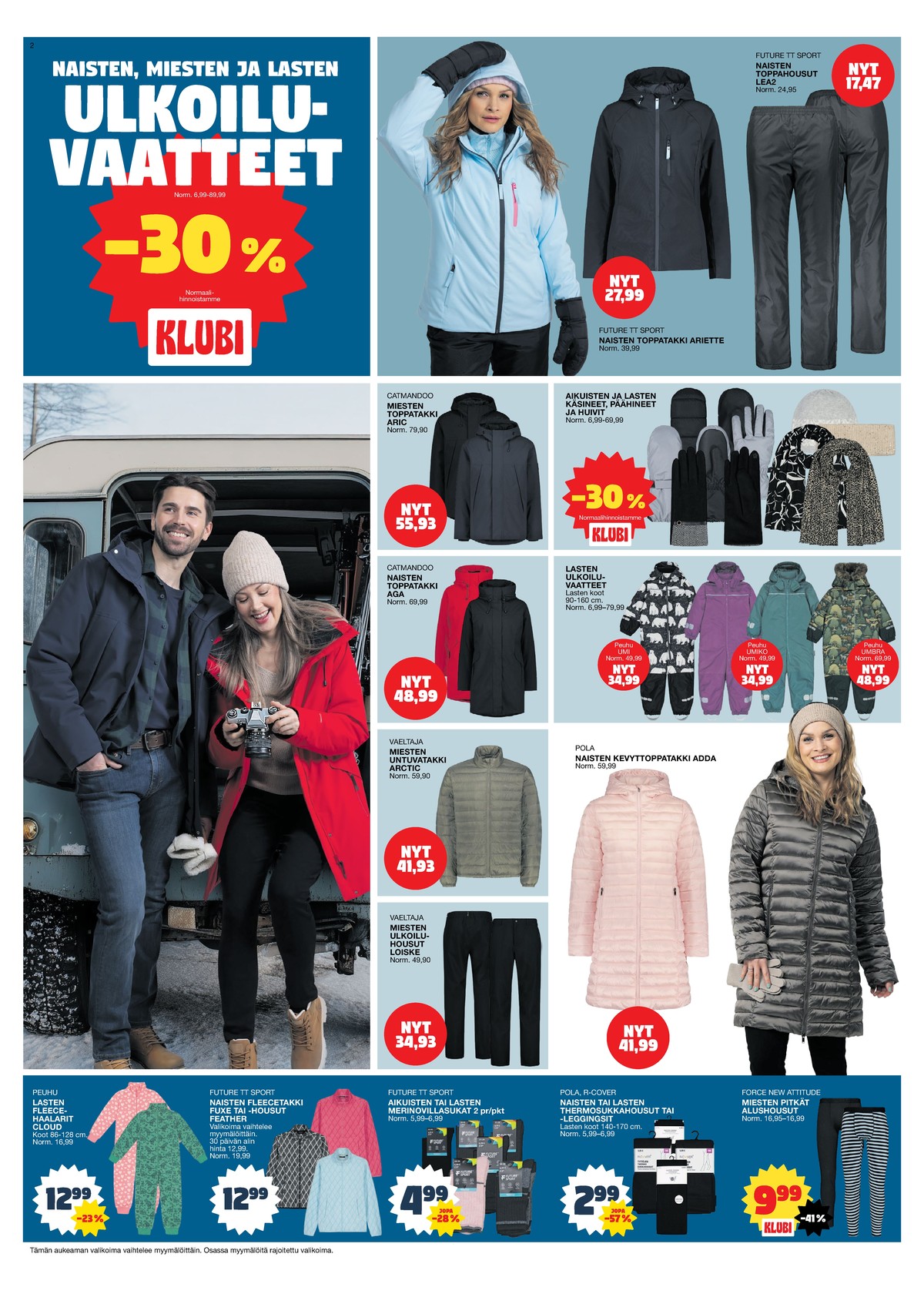 Katso ketjun Tokmanni tarjouslehti viikolta 3 sivustolla Viikkotarjoukset.fi. Löydät monia hyviä tarjouksia erilaisista tuotteista. Lue tarjouslehti täältä! Sivu 2