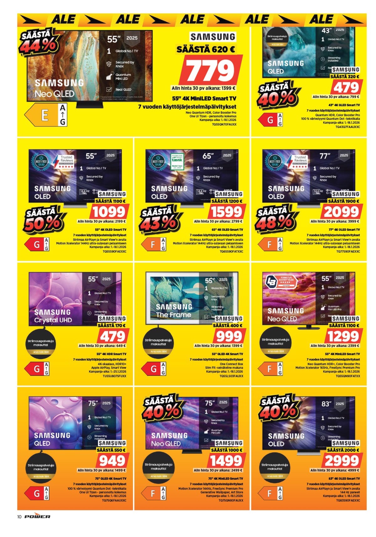 Katso ketjun Power tarjouslehti viikolta 3 sivustolla Viikkotarjoukset.fi. Löydät monia hyviä tarjouksia erilaisista tuotteista. Lue tarjouslehti täältä! Sivu 12