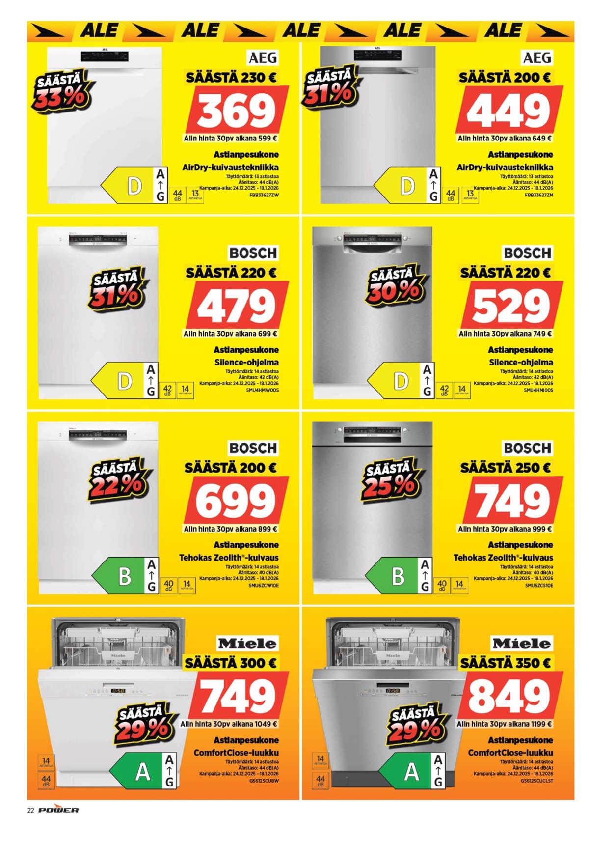Katso ketjun Power tarjouslehti viikolta 3 sivustolla Viikkotarjoukset.fi. Löydät monia hyviä tarjouksia erilaisista tuotteista. Lue tarjouslehti täältä! Sivu 24