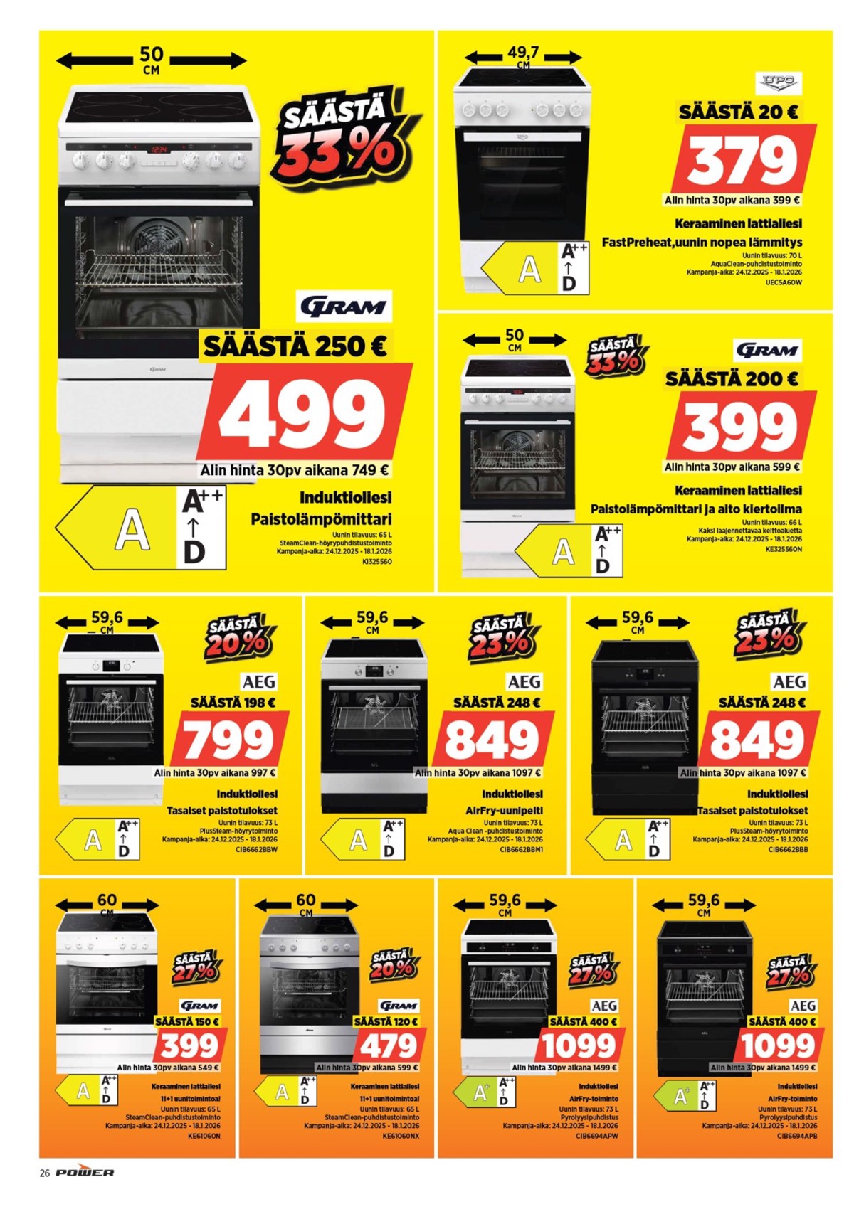 Katso ketjun Power tarjouslehti viikolta 3 sivustolla Viikkotarjoukset.fi. Löydät monia hyviä tarjouksia erilaisista tuotteista. Lue tarjouslehti täältä! Sivu 28