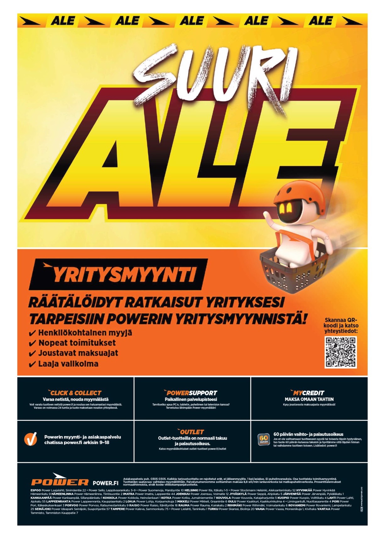 Katso ketjun Power tarjouslehti viikolta 3 sivustolla Viikkotarjoukset.fi. Löydät monia hyviä tarjouksia erilaisista tuotteista. Lue tarjouslehti täältä! Sivu 30