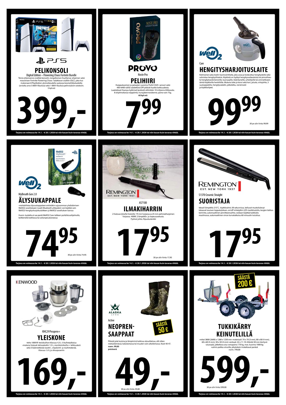 Katso ketjun Keskinen tarjouslehti viikolta 3 sivustolla Viikkotarjoukset.fi. Löydät monia hyviä tarjouksia erilaisista tuotteista. Lue tarjouslehti täältä! Sivu 15