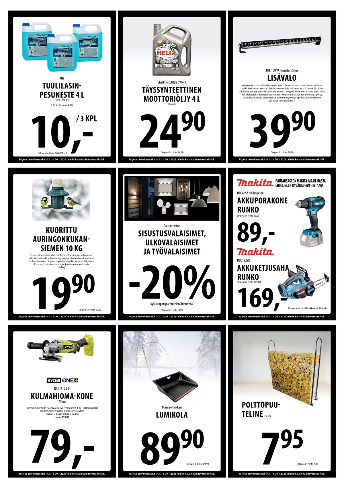 Katso ketjun Keskinen tarjouslehti viikolta 3 sivustolla Viikkotarjoukset.fi. Löydät monia hyviä tarjouksia erilaisista tuotteista. Lue tarjouslehti täältä! Sivu 16