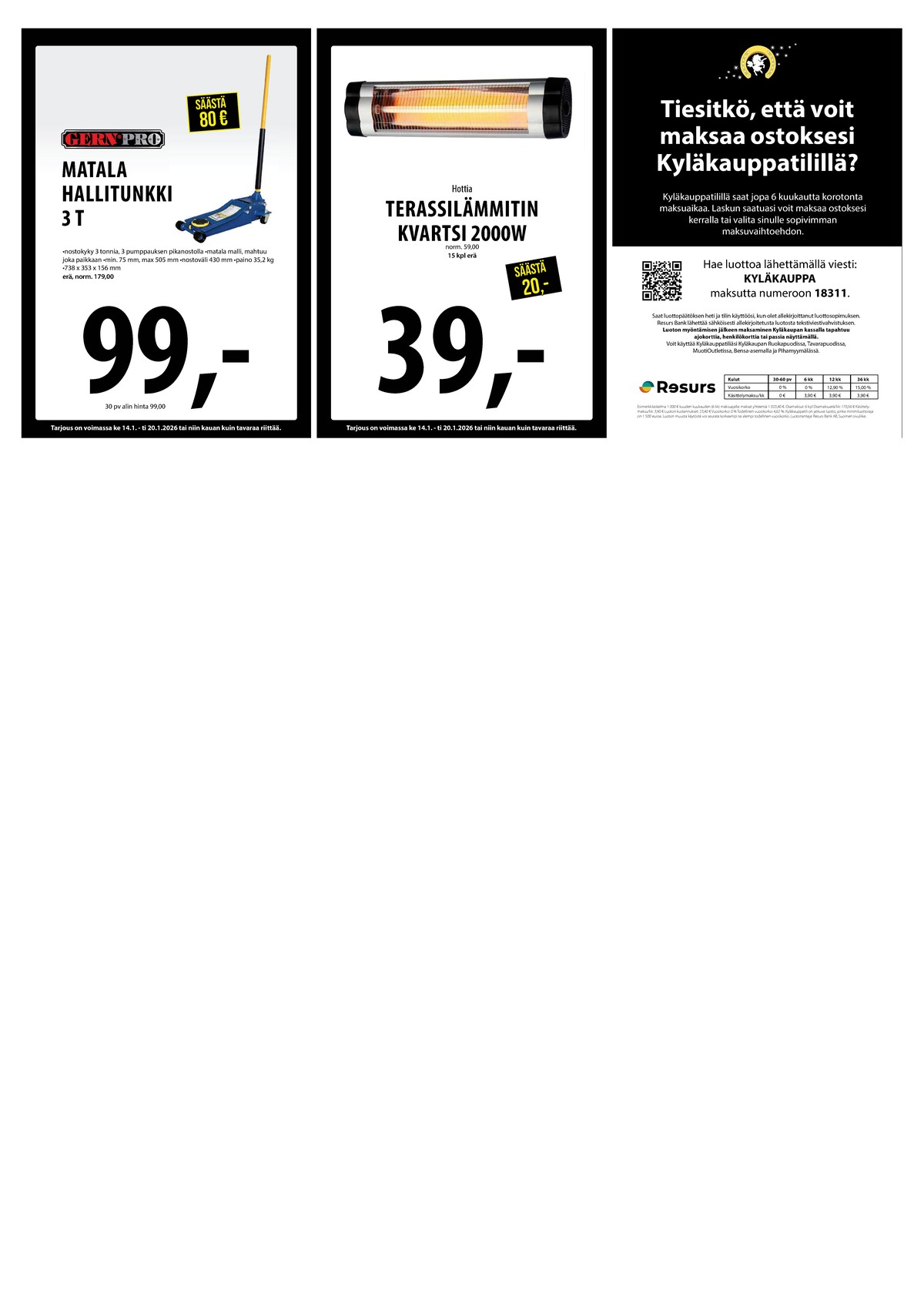 Katso ketjun Keskinen tarjouslehti viikolta 3 sivustolla Viikkotarjoukset.fi. Löydät monia hyviä tarjouksia erilaisista tuotteista. Lue tarjouslehti täältä! Sivu 17