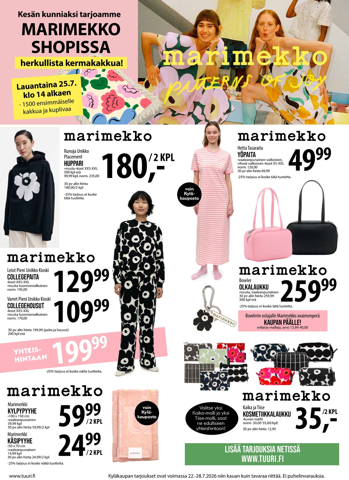 Katso ketjun Keskinen tarjouslehti viikolta 30 sivustolla Viikkotarjoukset.fi. Löydät monia hyviä tarjouksia erilaisista tuotteista. Lue tarjouslehti täältä! Sivu 5