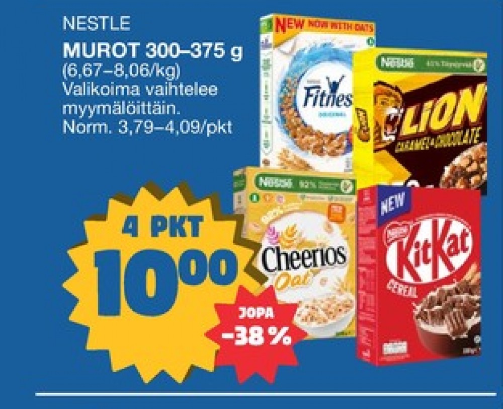 Tarjoukset ja hintavertailu haulla Nesquik Duo, , Aamiaistuotteet 0.325 kg 4 paketti(a) €10.00