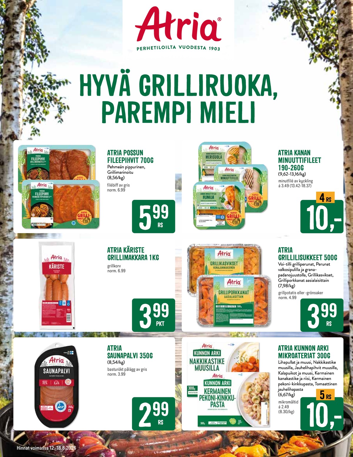 Katso ketjun Halpa Halli tarjouslehti viikolta 33 sivustolla Viikkotarjoukset.fi. Löydät monia hyviä tarjouksia erilaisista tuotteista. Lue tarjouslehti täältä! Sivu 3