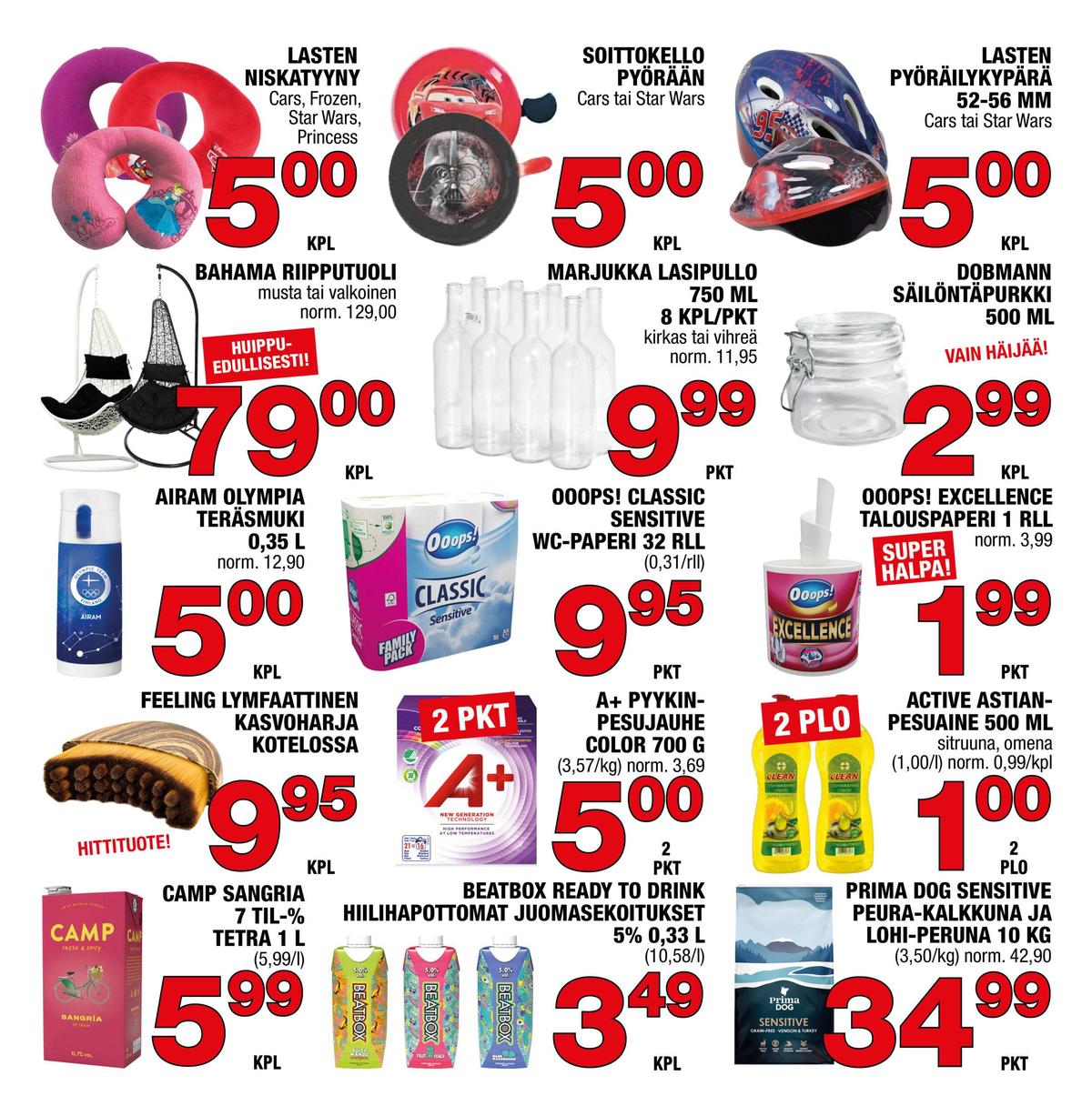 Katso ketjun Säästömarket tarjouslehti viikolta 33 sivustolla Viikkotarjoukset.fi. Löydät monia hyviä tarjouksia erilaisista tuotteista. Lue tarjouslehti täältä! Sivu 1