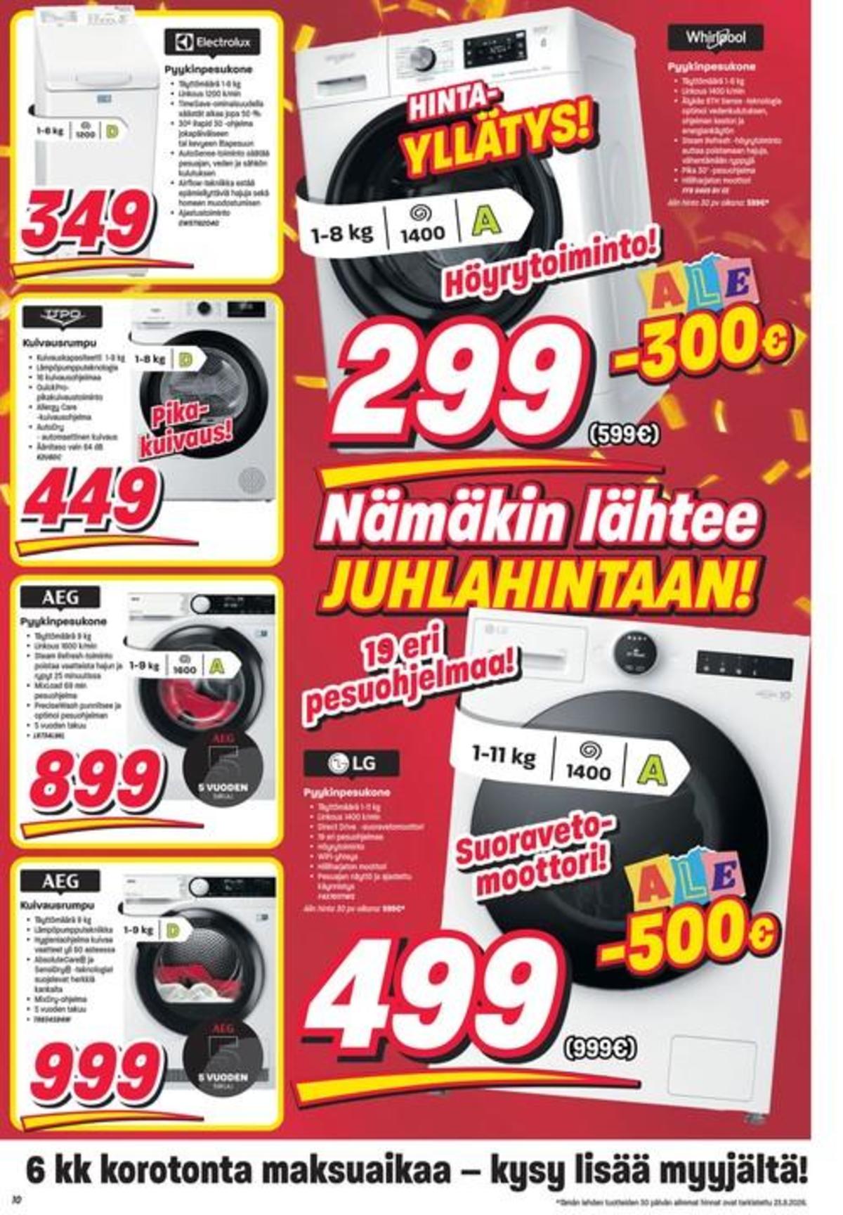 Katso ketjun Veikon Kone tarjouslehti viikolta 35 sivustolla Viikkotarjoukset.fi. Löydät monia hyviä tarjouksia erilaisista tuotteista. Lue tarjouslehti täältä! Sivu 10