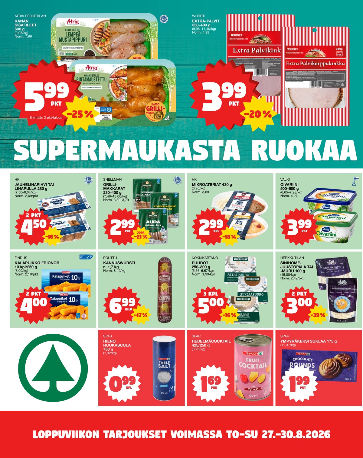 Katso ketjun Tokmanni tarjouslehti viikolta 35 sivustolla Viikkotarjoukset.fi. Löydät monia hyviä tarjouksia erilaisista tuotteista. Lue tarjouslehti täältä! Sivu 2
