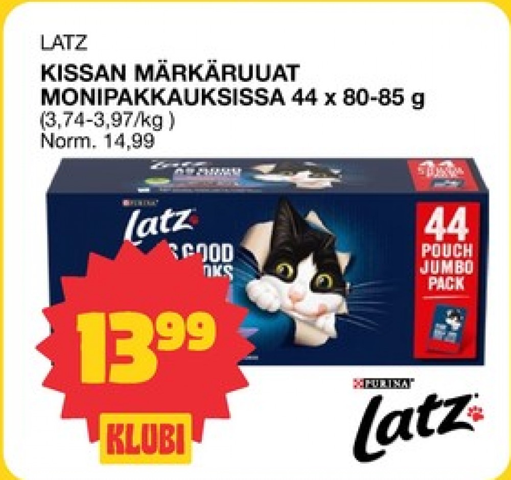 Tarjoukset ja hintavertailu haulla Latz, , Kissan ruoka 3.520 kg 1 paketti(a) €13.99