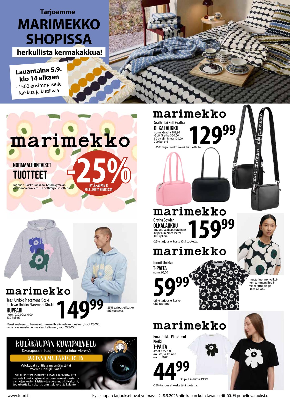 Katso ketjun Keskinen tarjouslehti viikolta 36 sivustolla Viikkotarjoukset.fi. Löydät monia hyviä tarjouksia erilaisista tuotteista. Lue tarjouslehti täältä! Sivu 3