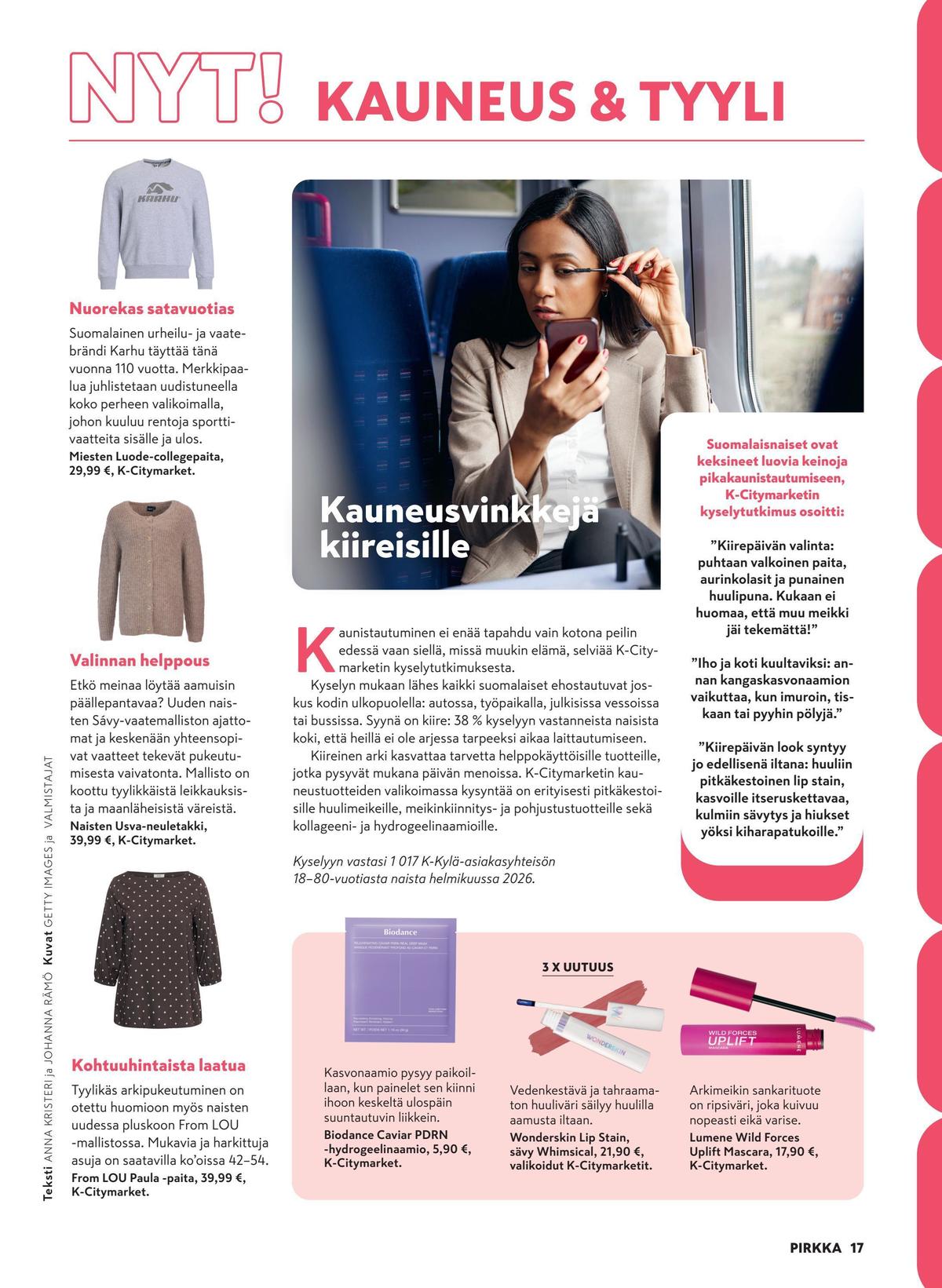 Katso ketjun Pirkka tarjouslehti viikolta 37 sivustolla Viikkotarjoukset.fi. Löydät monia hyviä tarjouksia erilaisista tuotteista. Lue tarjouslehti täältä! Sivu 17