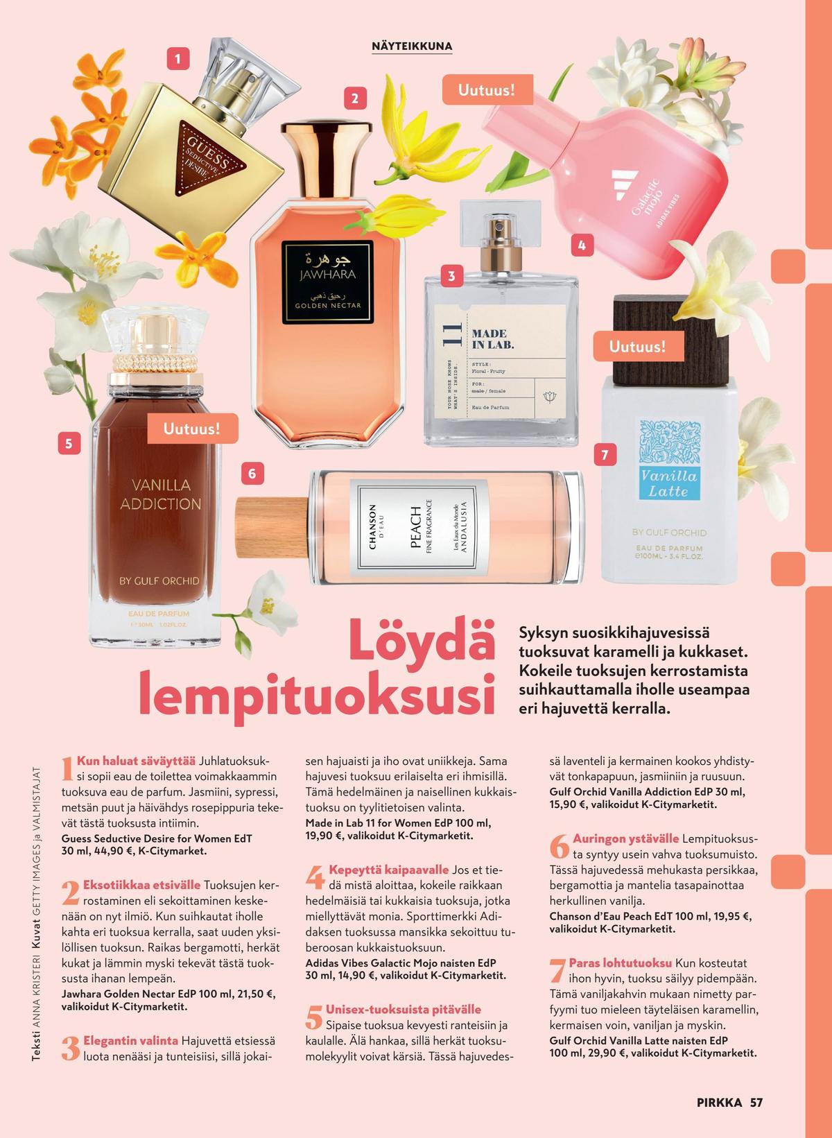 Katso ketjun Pirkka tarjouslehti viikolta 37 sivustolla Viikkotarjoukset.fi. Löydät monia hyviä tarjouksia erilaisista tuotteista. Lue tarjouslehti täältä! Sivu 57