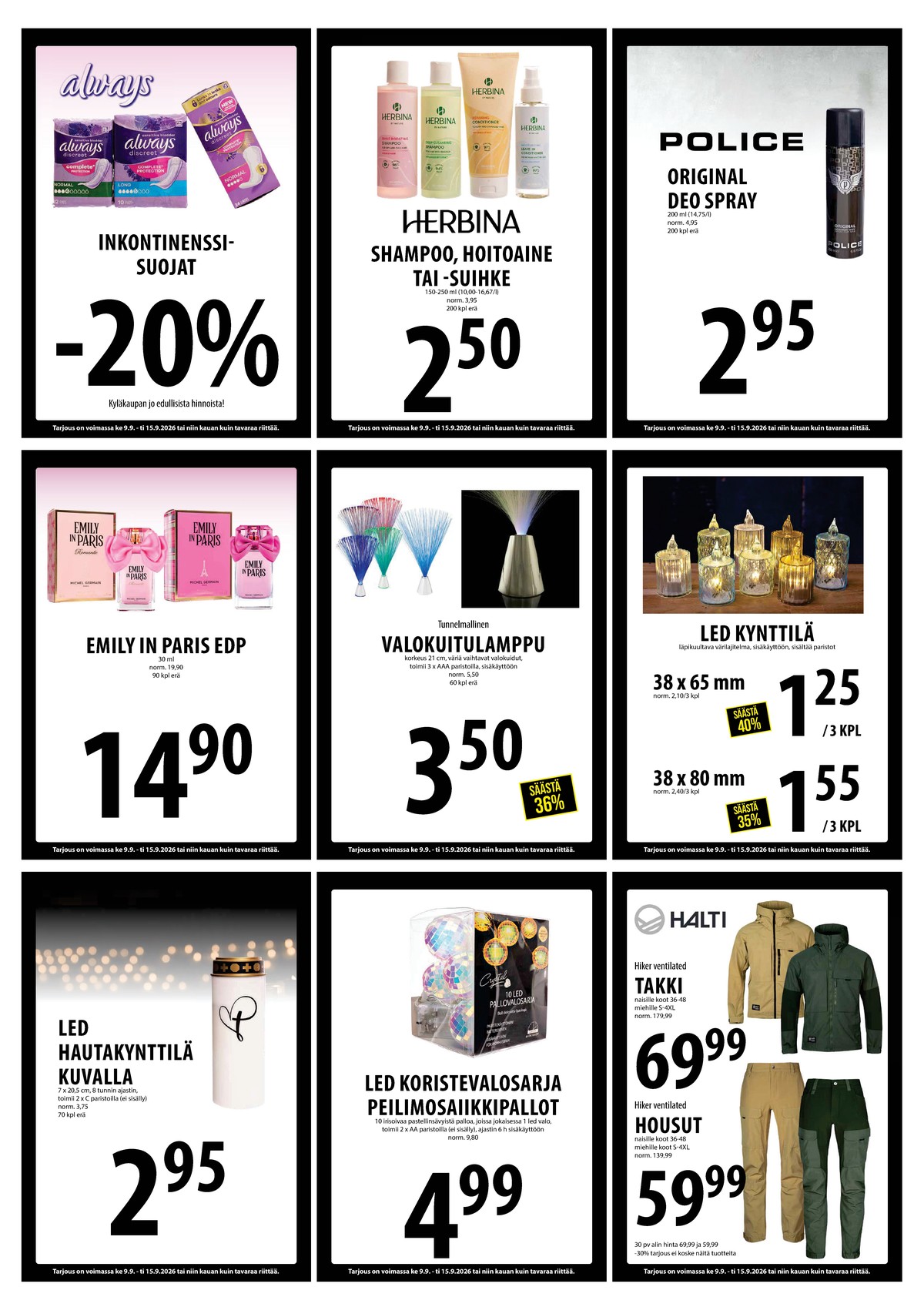 Katso ketjun Keskinen tarjouslehti viikolta 37 sivustolla Viikkotarjoukset.fi. Löydät monia hyviä tarjouksia erilaisista tuotteista. Lue tarjouslehti täältä! Sivu 12