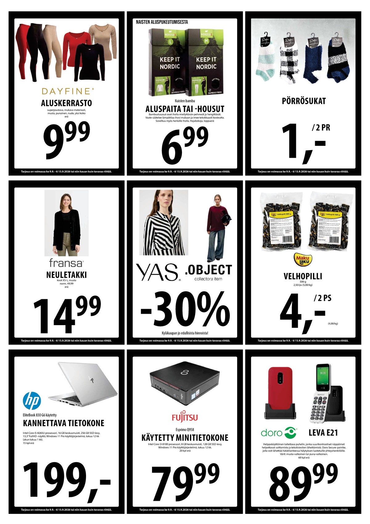 Katso ketjun Keskinen tarjouslehti viikolta 37 sivustolla Viikkotarjoukset.fi. Löydät monia hyviä tarjouksia erilaisista tuotteista. Lue tarjouslehti täältä! Sivu 14