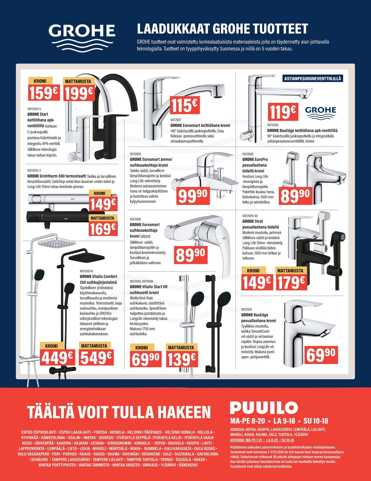 Katso ketjun Puuilo tarjouslehti viikolta 38 sivustolla Viikkotarjoukset.fi. Löydät monia hyviä tarjouksia erilaisista tuotteista. Lue tarjouslehti täältä! Sivu 16