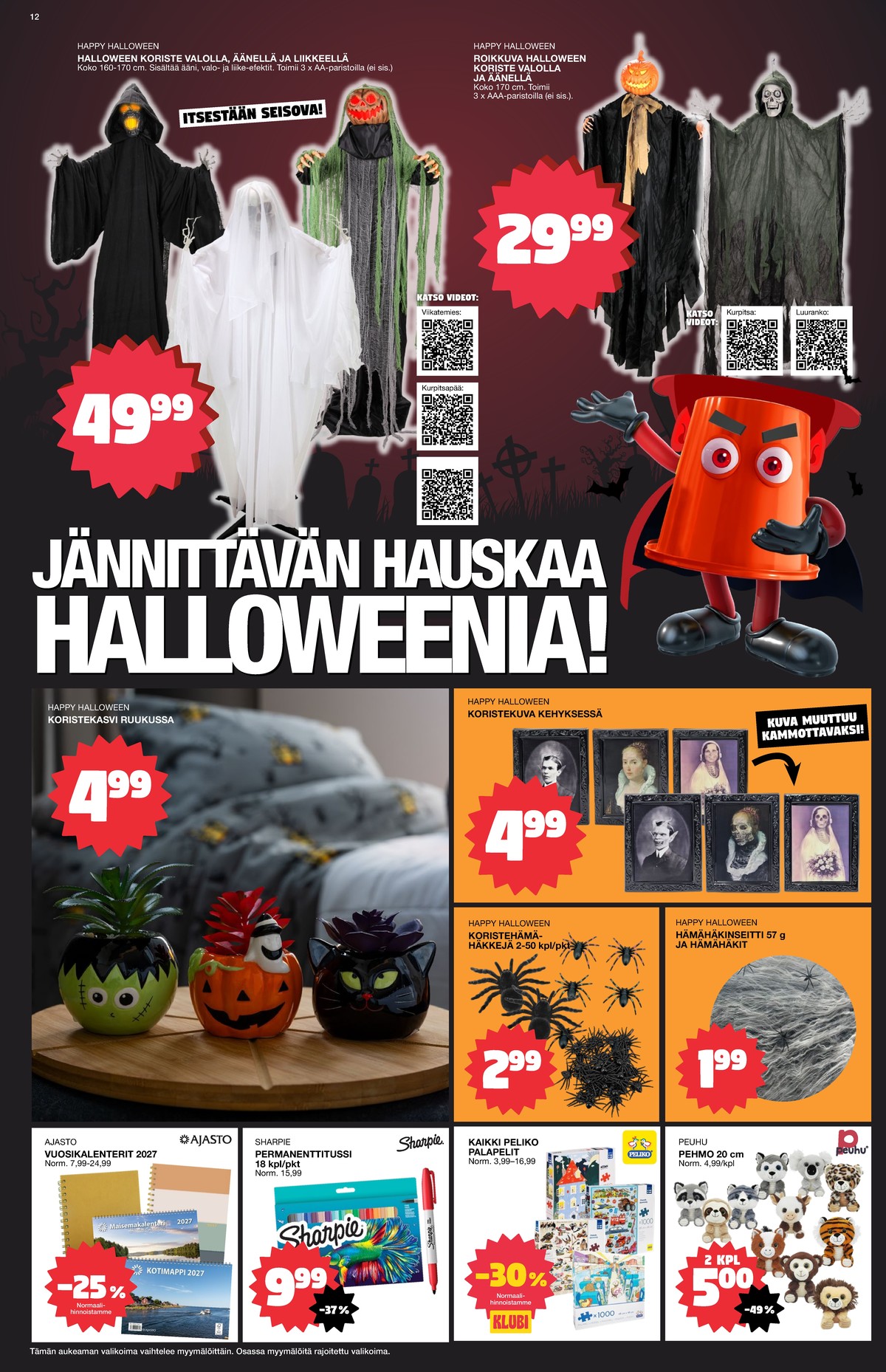 Katso ketjun Tokmanni tarjouslehti viikolta 38 sivustolla Viikkotarjoukset.fi. Löydät monia hyviä tarjouksia erilaisista tuotteista. Lue tarjouslehti täältä! Sivu 12