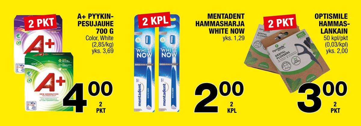 Katso ketjun Säästömarket tarjouslehti viikolta 38 sivustolla Viikkotarjoukset.fi. Löydät monia hyviä tarjouksia erilaisista tuotteista. Lue tarjouslehti täältä! Sivu 2