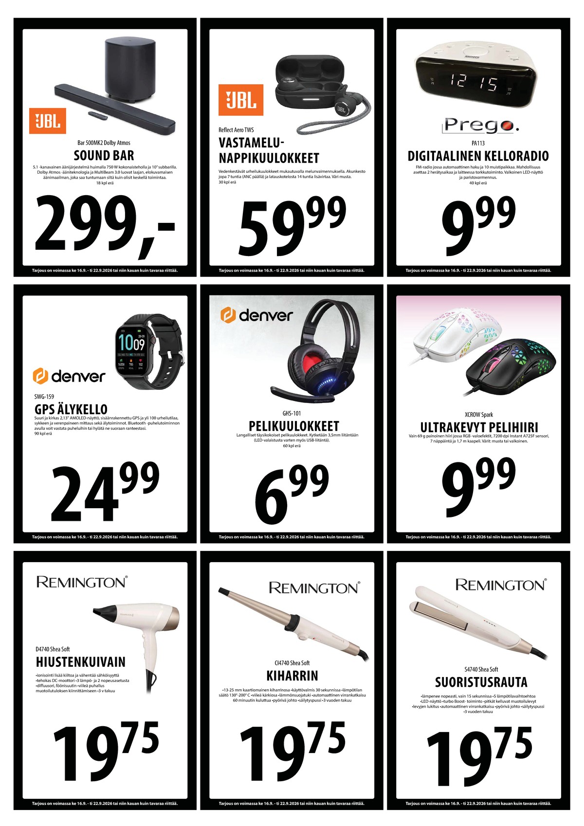 Katso ketjun Keskinen tarjouslehti viikolta 38 sivustolla Viikkotarjoukset.fi. Löydät monia hyviä tarjouksia erilaisista tuotteista. Lue tarjouslehti täältä! Sivu 12