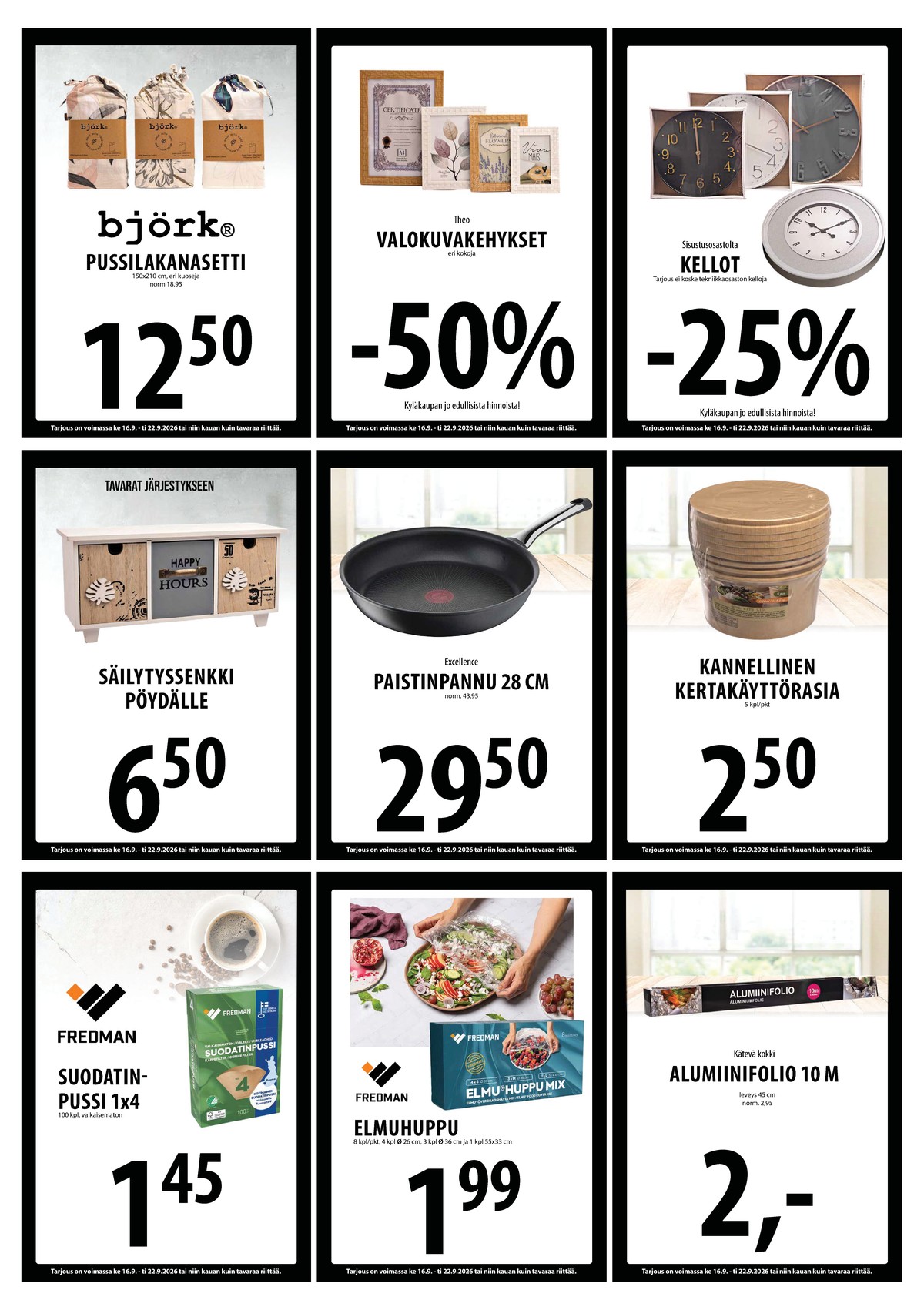 Katso ketjun Keskinen tarjouslehti viikolta 38 sivustolla Viikkotarjoukset.fi. Löydät monia hyviä tarjouksia erilaisista tuotteista. Lue tarjouslehti täältä! Sivu 14