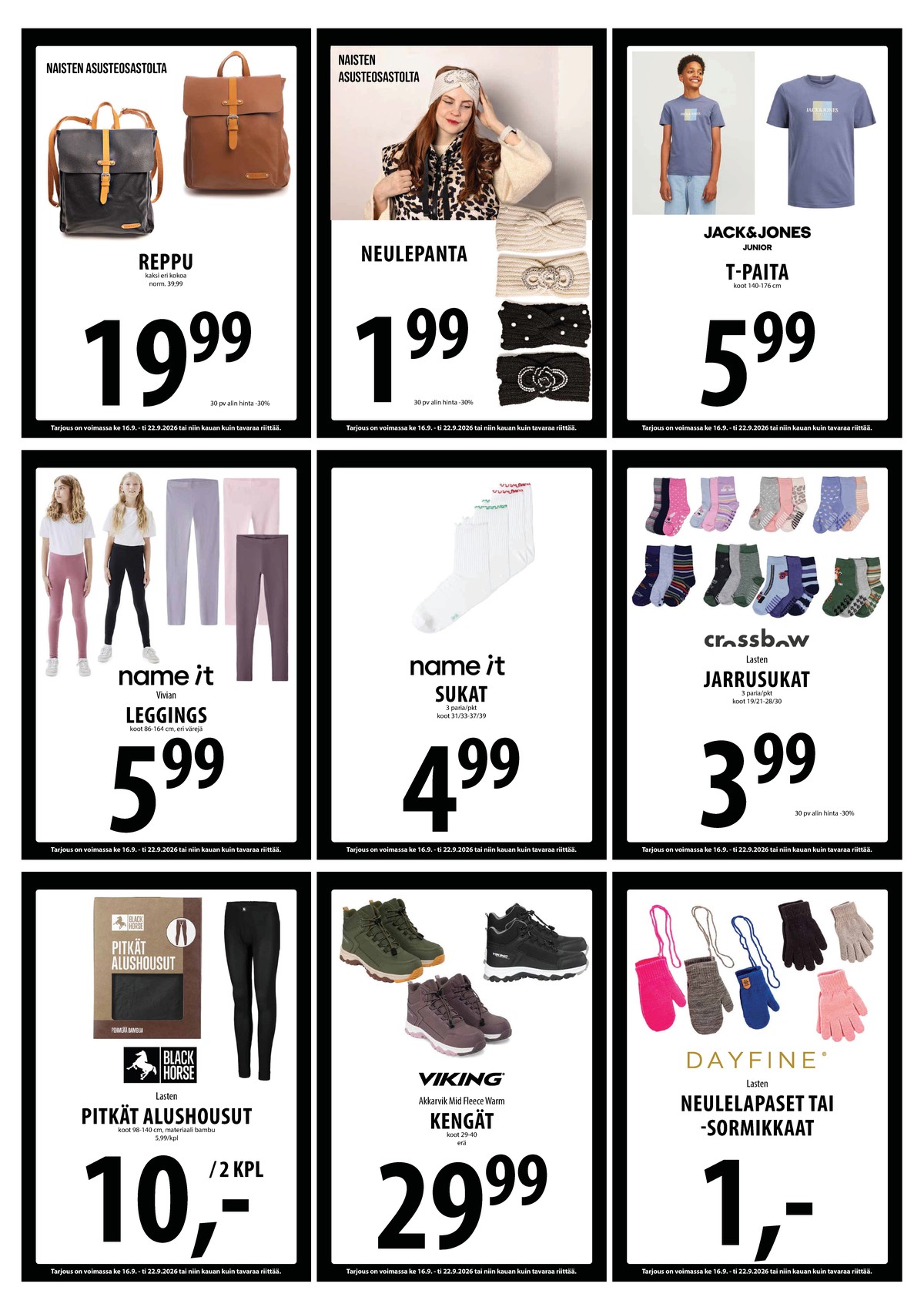 Katso ketjun Keskinen tarjouslehti viikolta 38 sivustolla Viikkotarjoukset.fi. Löydät monia hyviä tarjouksia erilaisista tuotteista. Lue tarjouslehti täältä! Sivu 21