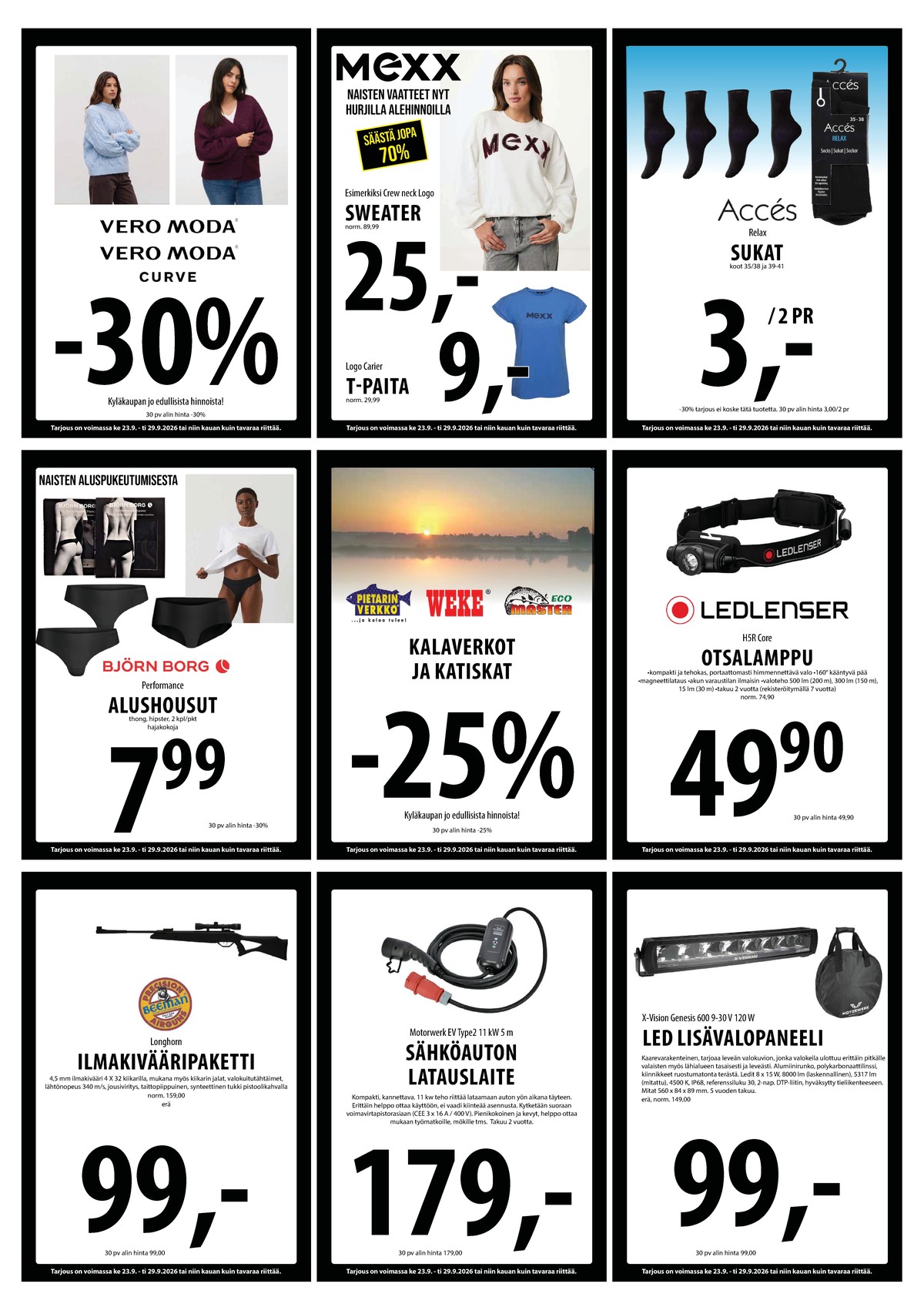 Katso ketjun Keskinen tarjouslehti viikolta 39 sivustolla Viikkotarjoukset.fi. Löydät monia hyviä tarjouksia erilaisista tuotteista. Lue tarjouslehti täältä! Sivu 21