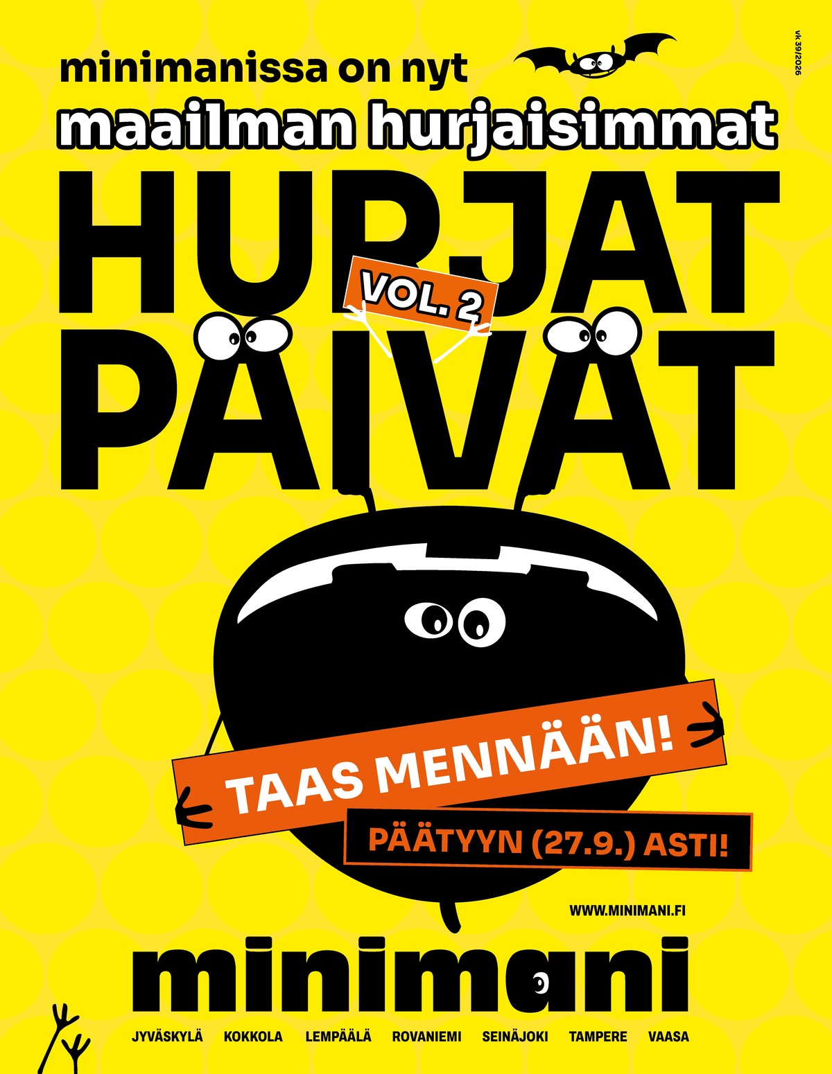 Katso ketjun Minimani tarjouslehti viikolta 39 sivustolla Viikkotarjoukset.fi. Löydät monia hyviä tarjouksia erilaisista tuotteista. Lue tarjouslehti täältä! Sivu 1