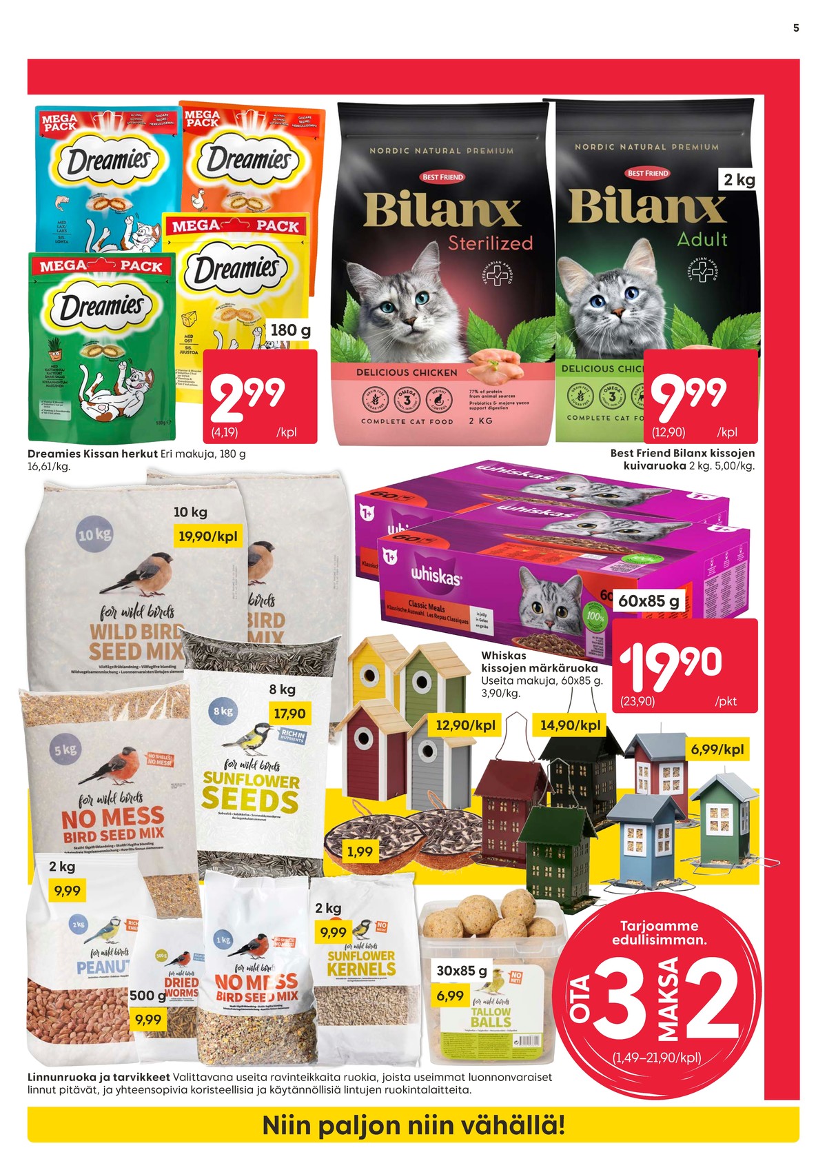 Katso ketjun Rusta tarjouslehti viikolta 4 sivustolla Viikkotarjoukset.fi. Löydät monia hyviä tarjouksia erilaisista tuotteista, esimerkiksi %product1% tai muista tuotteista. Lue tarjouslehti täältä! Sivu 5