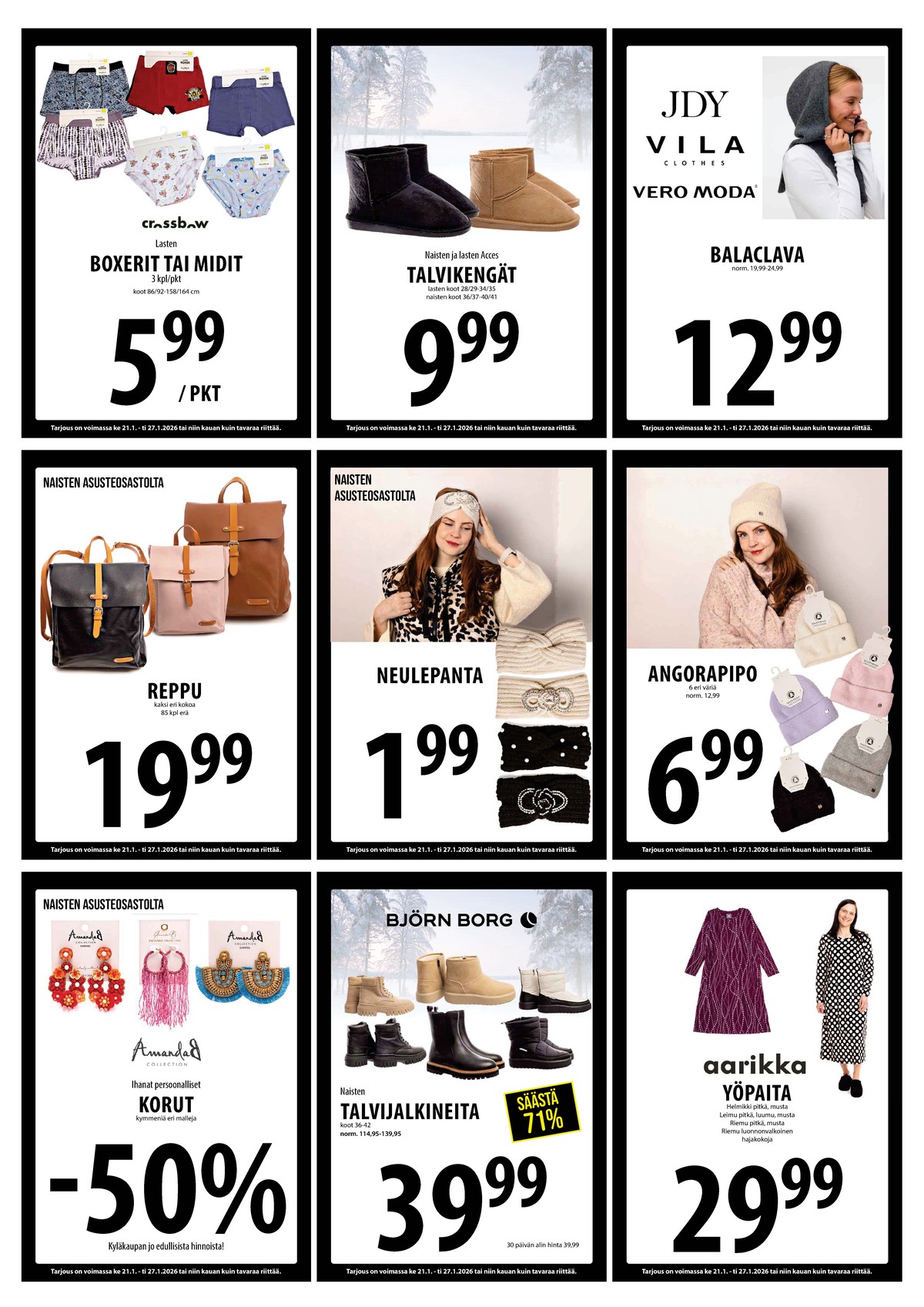 Katso ketjun Keskinen tarjouslehti viikolta 4 sivustolla Viikkotarjoukset.fi. Löydät monia hyviä tarjouksia erilaisista tuotteista. Lue tarjouslehti täältä! Sivu 11